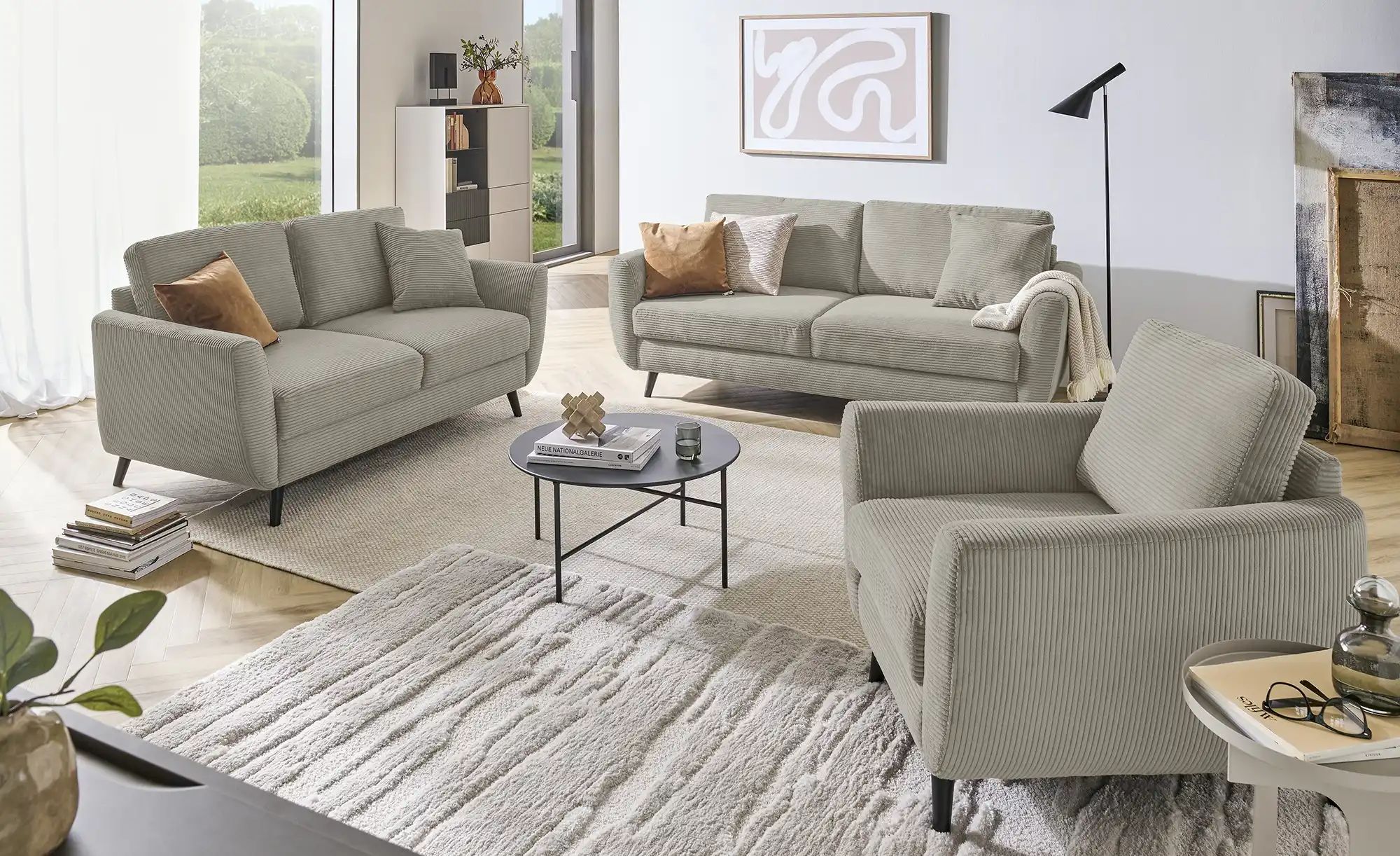 Thumbnail - smart Einzelsofa  Wanja ¦ braun ¦ Maße (cm): B: 210 H: 90 T: 90.0 Polstermöbel > Sofas > 2-Sitzer - Höffner