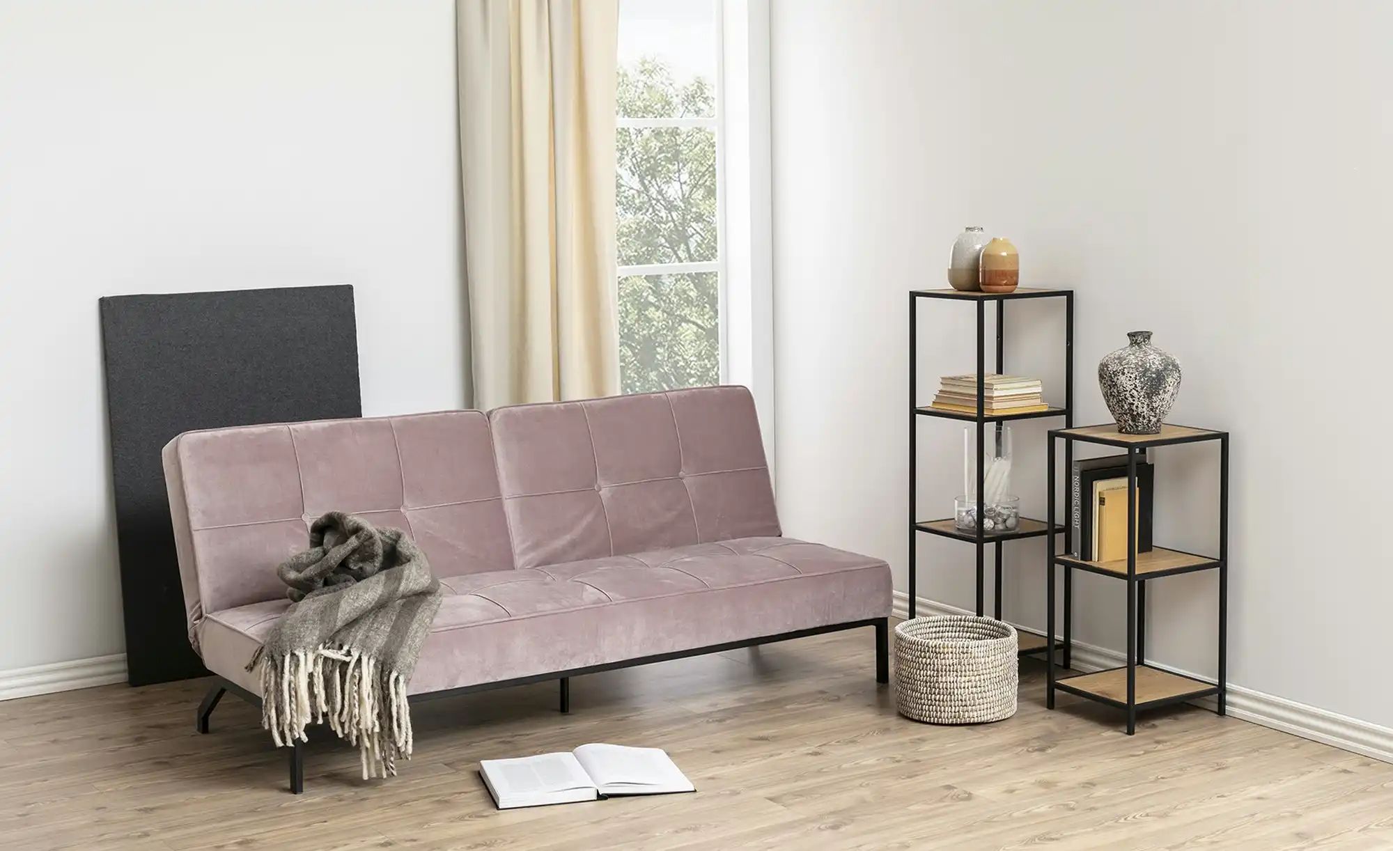 Schlafsofa  Perguia ¦ rosa/pink ¦ Maße (cm): B: 198 H: 87 T: 95.0 Polstermö günstig online kaufen