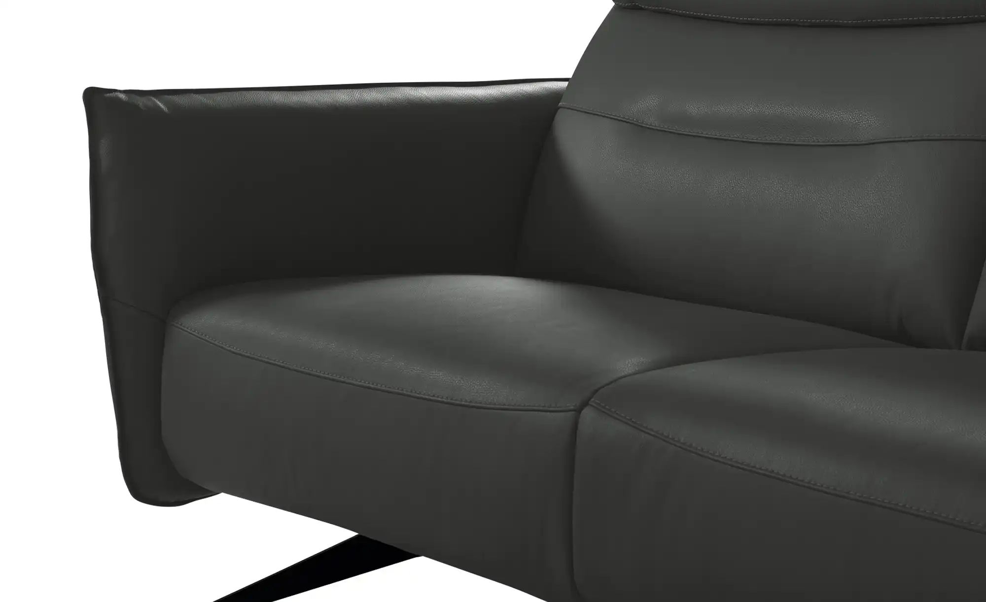 Thumbnail - uno Einzelsofa  Lazio ¦ schwarz ¦ Maße (cm): B: 192 H: 102 T: 95.0 Polstermöbel > Sofas > 3-Sitzer - Höffner