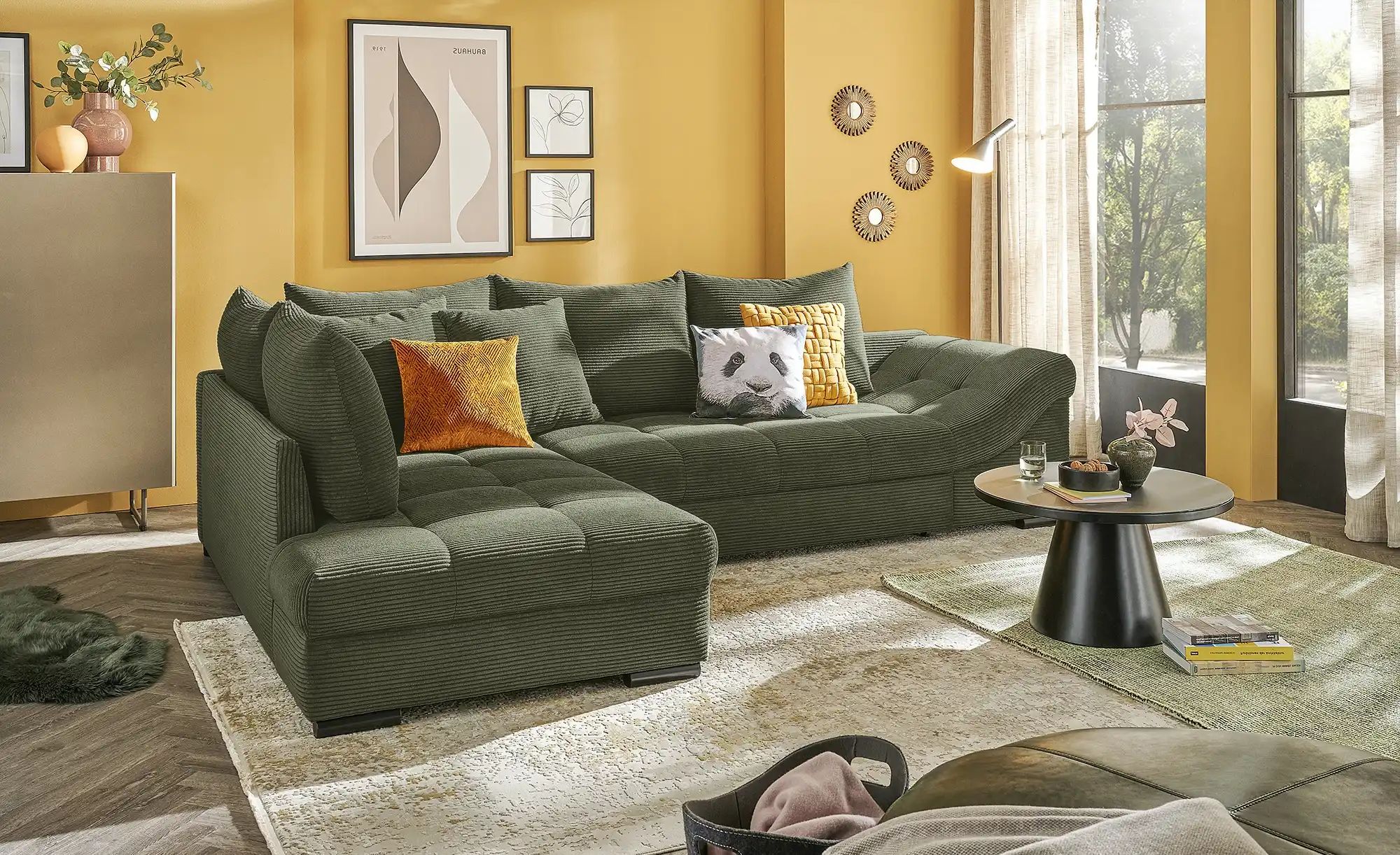 bobb Ecksofa  Allegro ¦ grün ¦ Maße (cm): B: 303 H: 92 T: 202.0 Polstermöbe günstig online kaufen