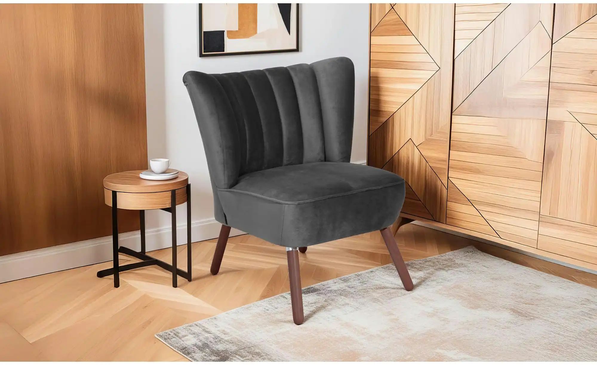 Thumbnail - Max Winzer Sessel  Alessandro ¦ schwarz ¦ Maße (cm): B: 70 H: 80 Polstermöbel > Sessel > Polstersessel - Höffner