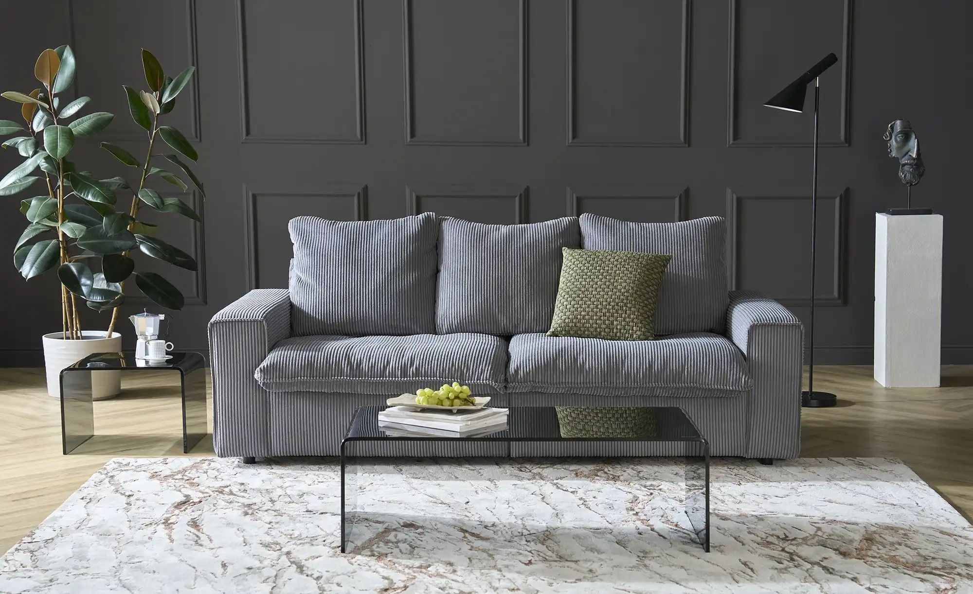 SOHO Big Sofa  Kini ¦ grau ¦ Maße (cm): B: 214 H: 85 T: 107.0 Polstermöbel günstig online kaufen
