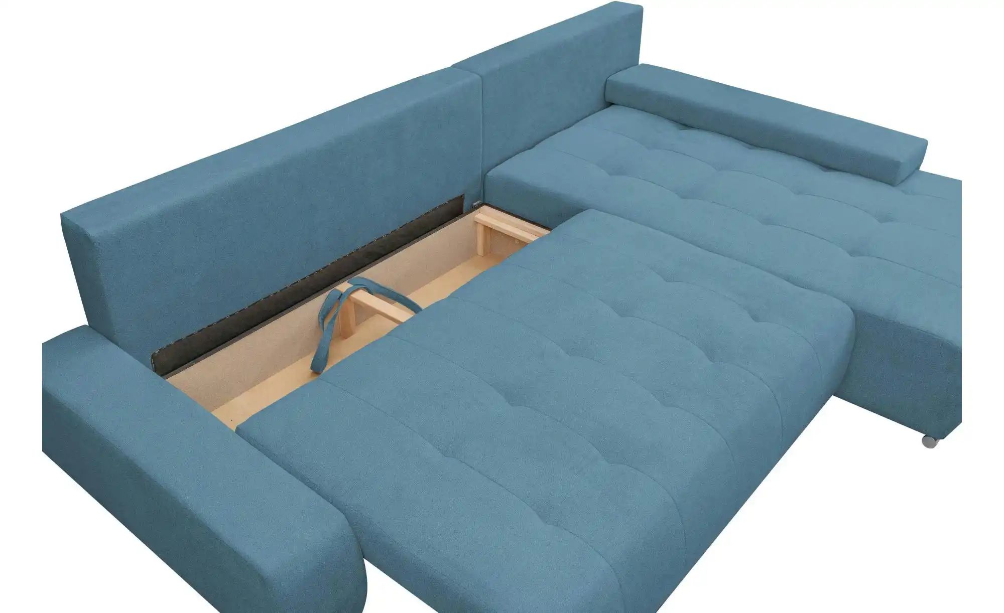 Ecksofa  Bloom ¦ blau ¦ Maße (cm): B: 267 H: 85 Polstermöbel > Sofas > 3-Si günstig online kaufen