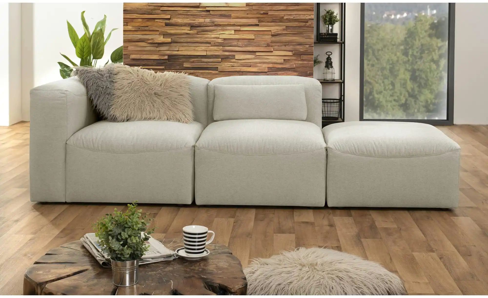 Thumbnail - Max Winzer Einzelsofa  Lena ¦ creme ¦ Maße (cm): B: 250 H: 73 Polstermöbel > Sofas > Modulsofas - Höffner