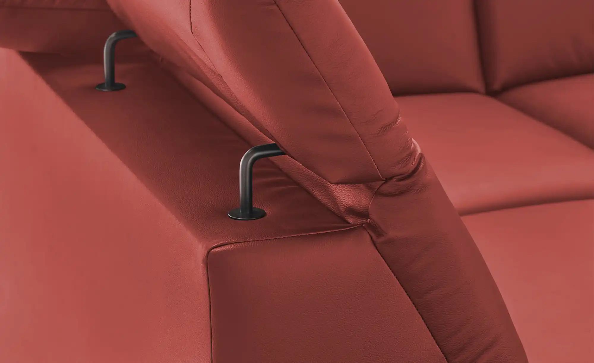 uno Ecksofa  Belfast ¦ rot ¦ Maße (cm): B: 260 H: 100 T: 203.0 Polstermöbel günstig online kaufen