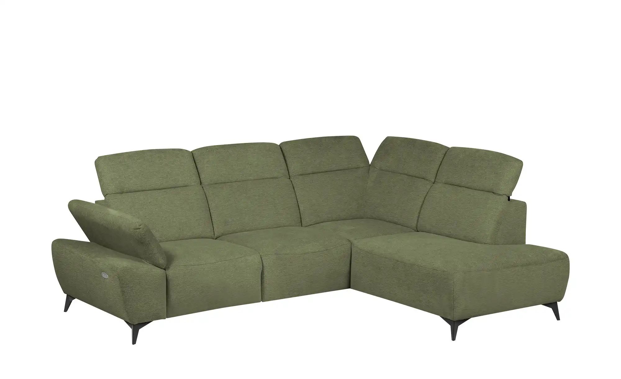 Thumbnail - uno Ecksofa  Belfast ¦ grün ¦ Maße (cm): B: 260 H: 100 T: 203.0 Polstermöbel > Sofas > Ecksofas - Höffner