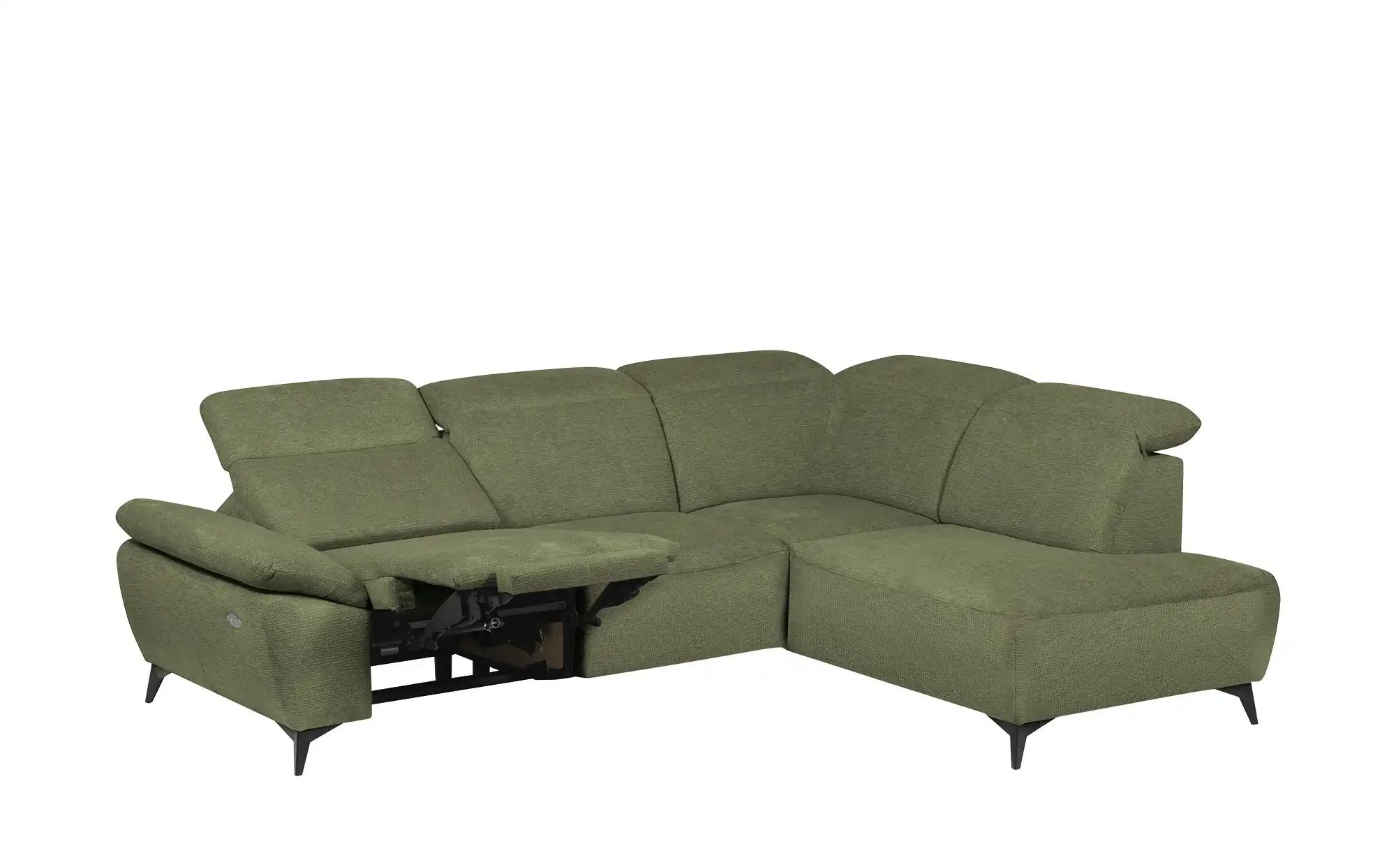 Thumbnail - uno Ecksofa  Belfast ¦ grün ¦ Maße (cm): B: 260 H: 100 T: 203.0 Polstermöbel > Sofas > Ecksofas - Höffner