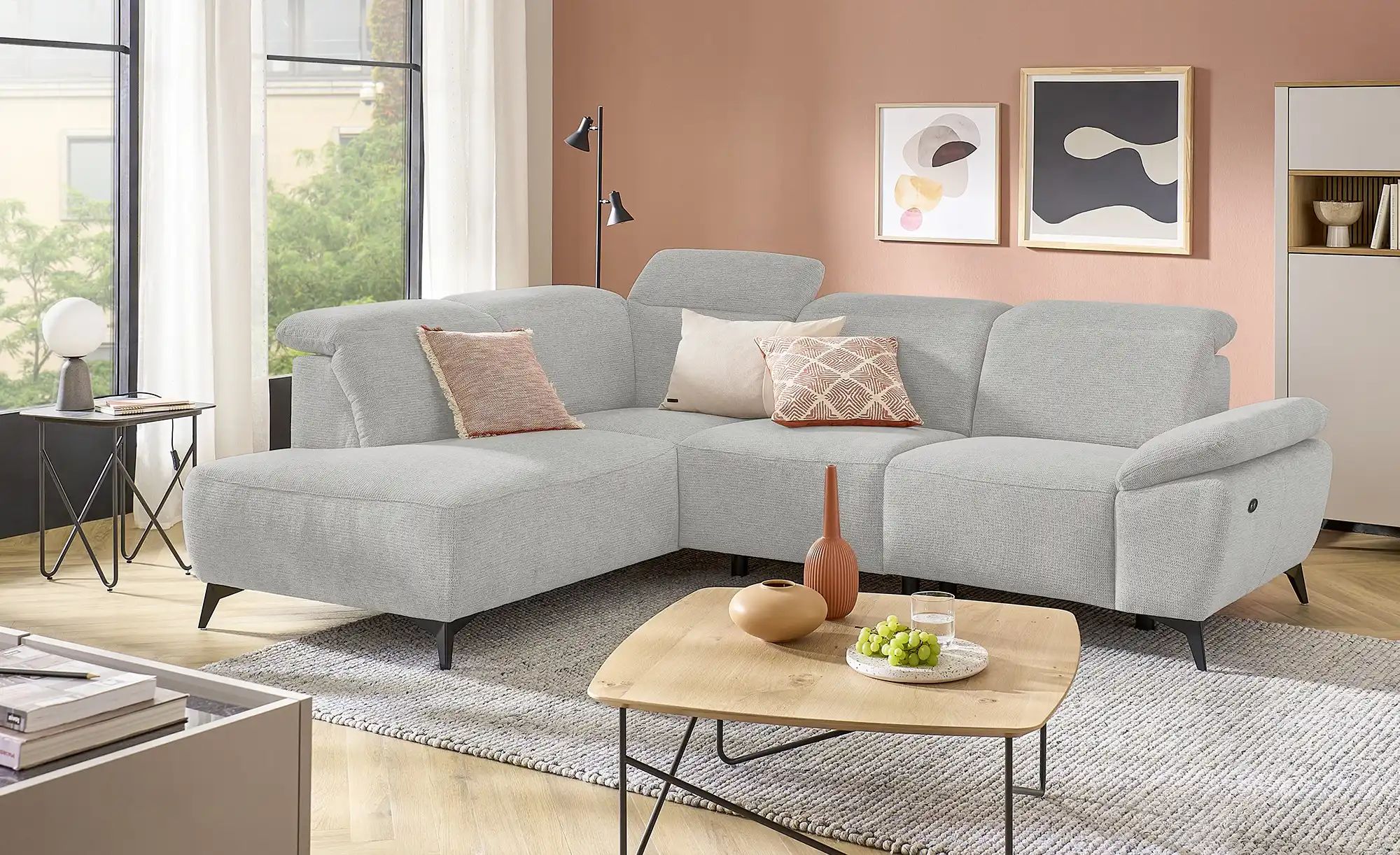 uno Ecksofa  Belfast ¦ grau ¦ Maße (cm): B: 260 H: 100 T: 203.0 Polstermöbe günstig online kaufen