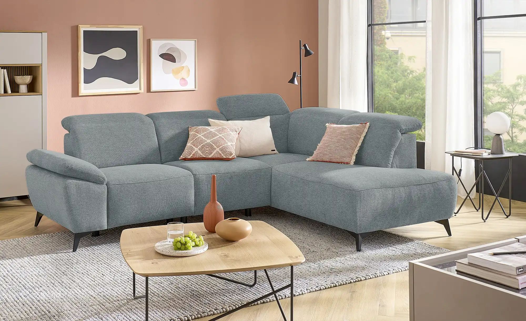 uno Ecksofa  Belfast ¦ grau ¦ Maße (cm): B: 260 H: 100 T: 203.0 Polstermöbe günstig online kaufen