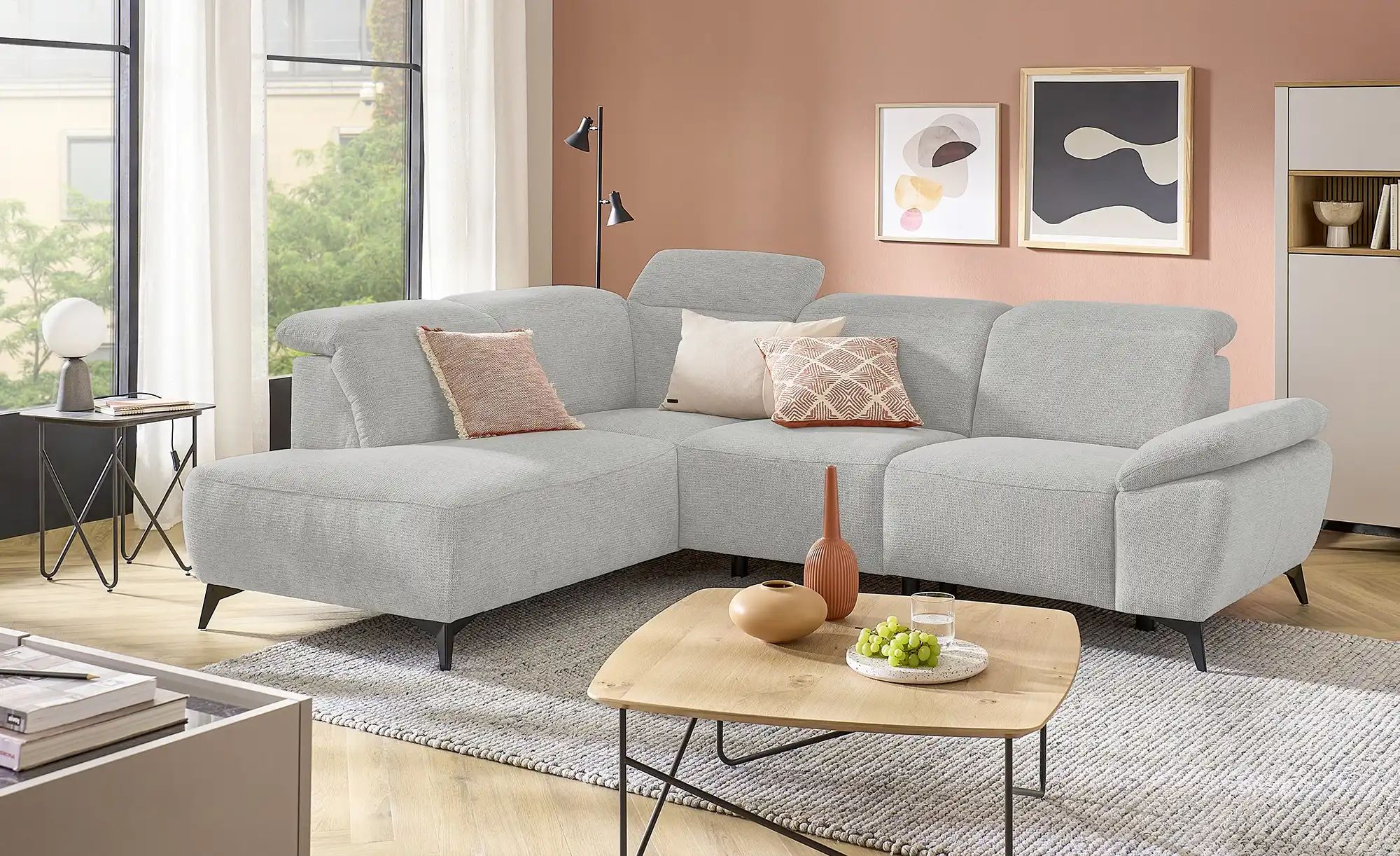 uno Ecksofa  Belfast ¦ grau ¦ Maße (cm): B: 260 H: 100 T: 203.0 Polstermöbe günstig online kaufen