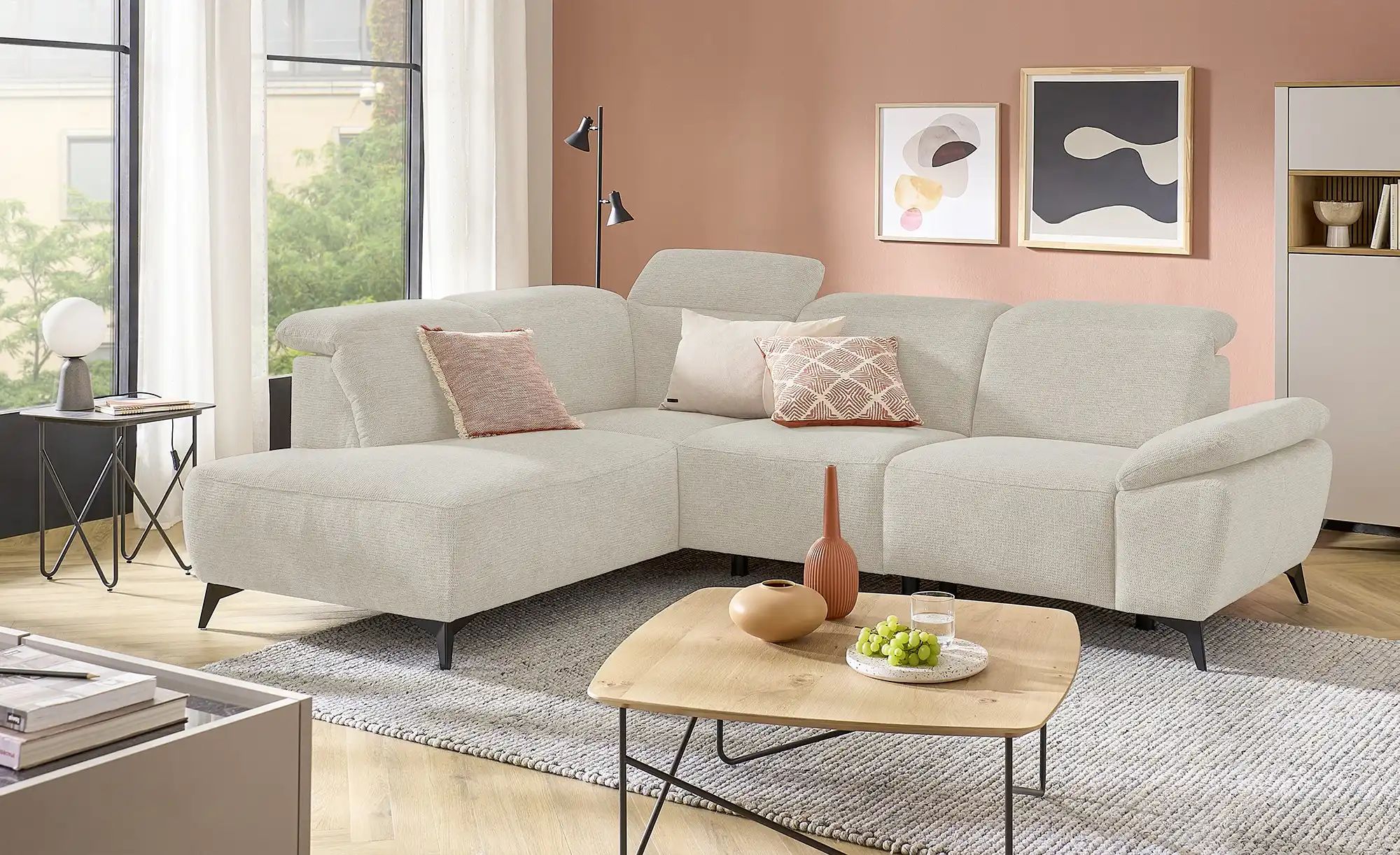 uno Ecksofa  Belfast ¦ weiß ¦ Maße (cm): B: 260 H: 100 T: 203.0 Polstermöbe günstig online kaufen