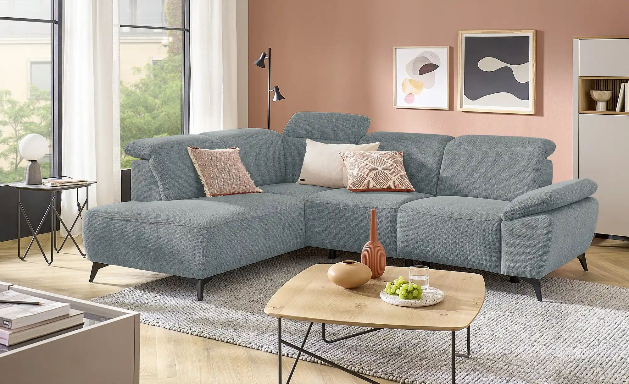 Thumbnail - uno Ecksofa Belfast ¦ grau ¦ Maße (cm): B: 260 H: 100 T: 203.0 Polstermöbel > Sofas > Ecksofas - Höffner