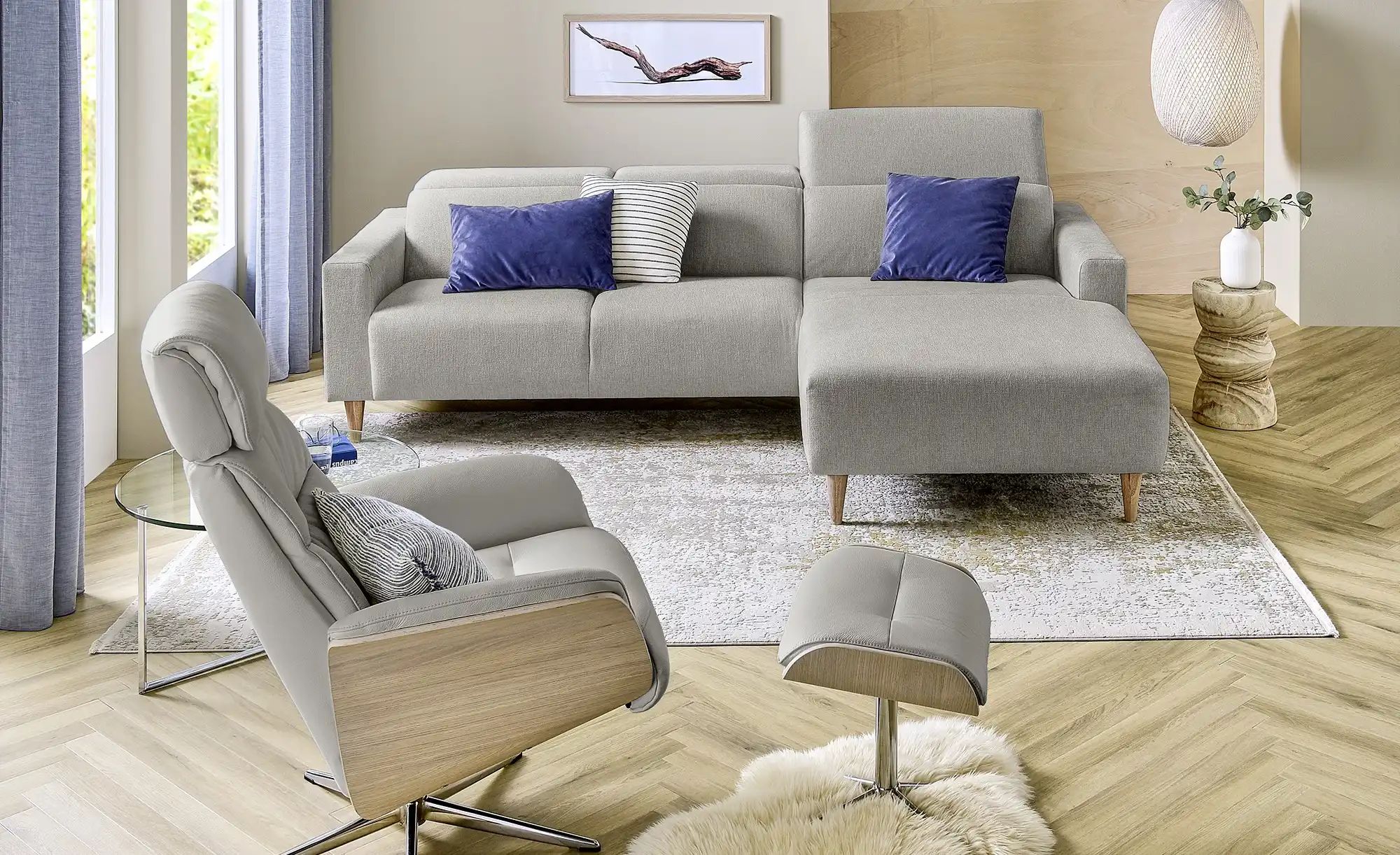 Thumbnail - SKAGEN STUDIO Ecksofa Leevke ¦ grau ¦ Maße (cm): B: 282 H: 102 T: 187.0 Polstermöbel > Sofas > Ecksofas - Höffner