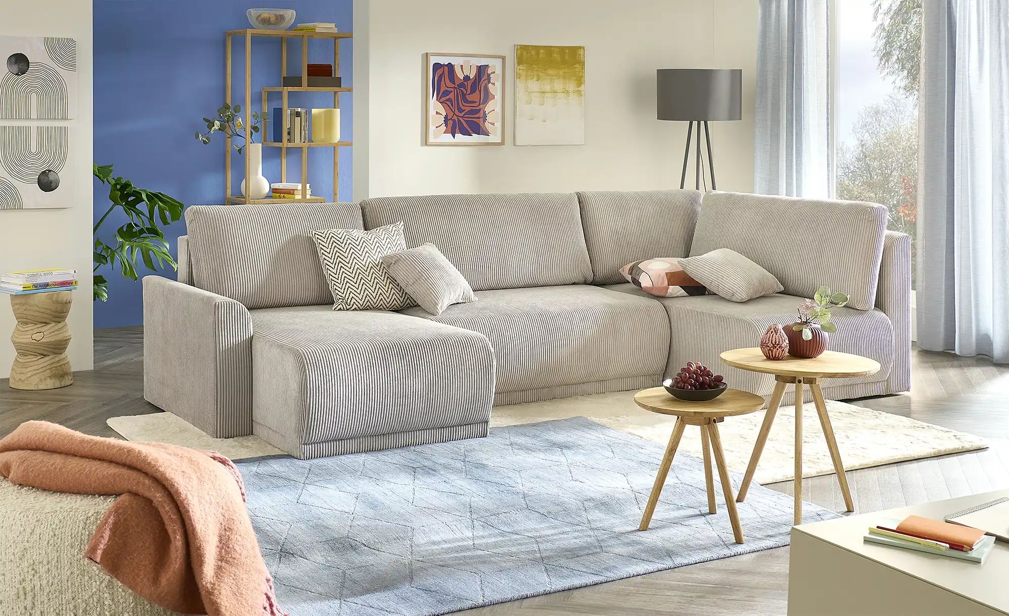 Wohnlandschaft   Malyn ¦ grau ¦ Maße (cm): B: 313 H: 90 T: 160.0 Polstermöb günstig online kaufen