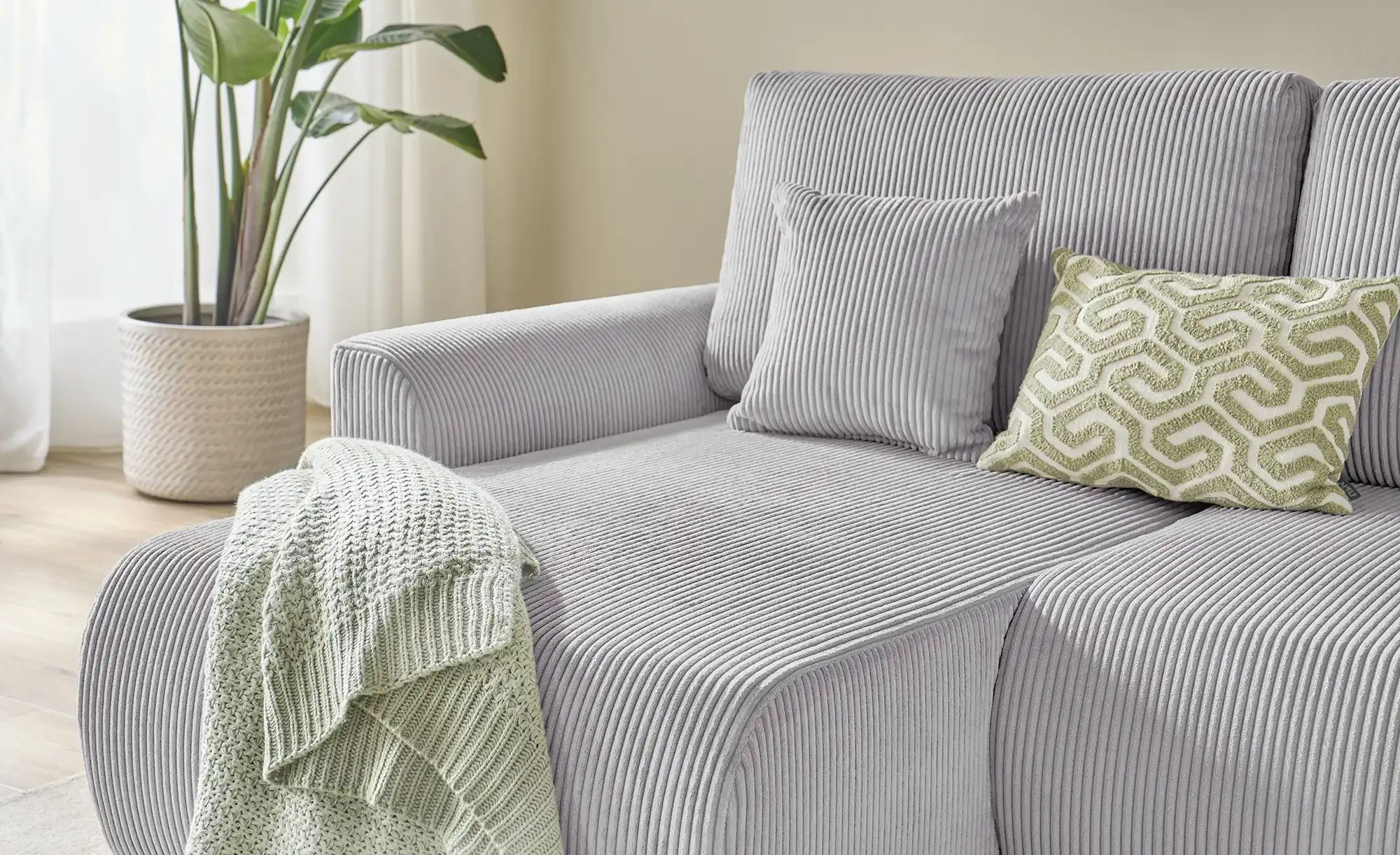 Thumbnail - Wohnlandschaft Malyn ¦ grau ¦ Maße (cm): B: 313 H: 90 T: 160.0 Polstermöbel > Sofas > Schlafsofas - Höffner