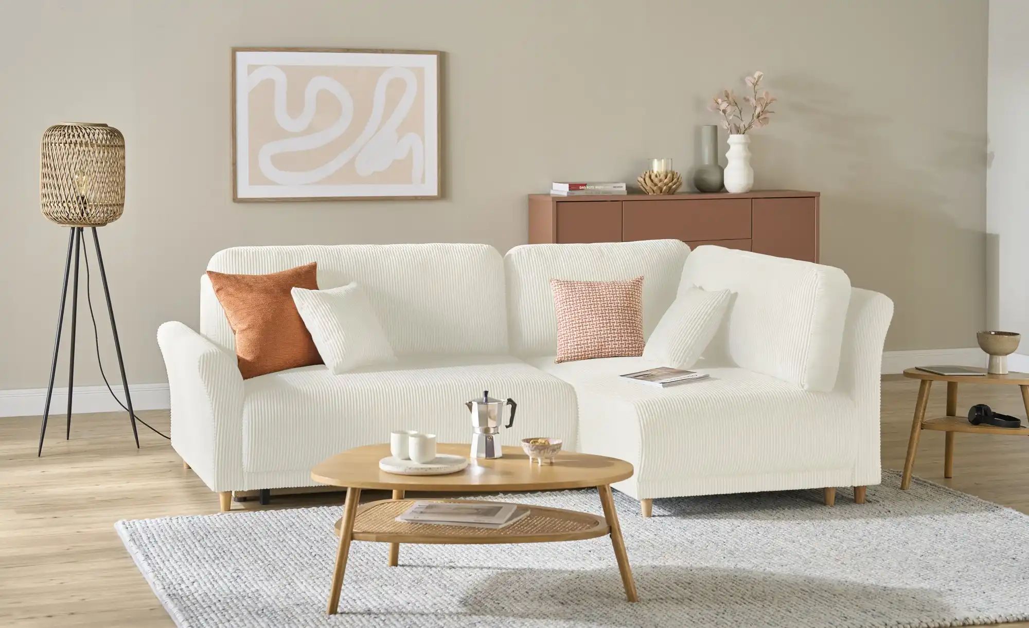 Ecksofa  Malyn II ¦ beige ¦ Maße (cm): B: 238 H: 90 T: 160.0 Polstermöbel > günstig online kaufen