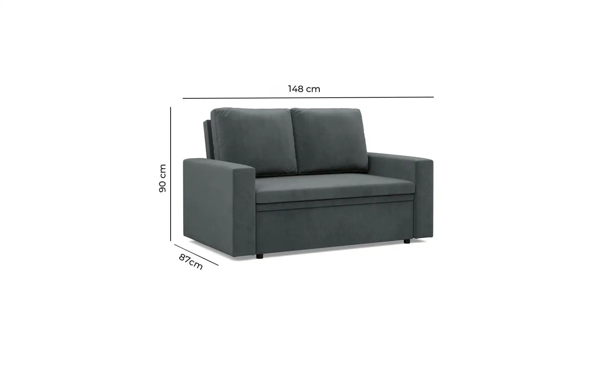 Einzelsofa  Neo ¦ braun ¦ Maße (cm): B: 148 H: 90 Polstermöbel > Sofas > 2- günstig online kaufen
