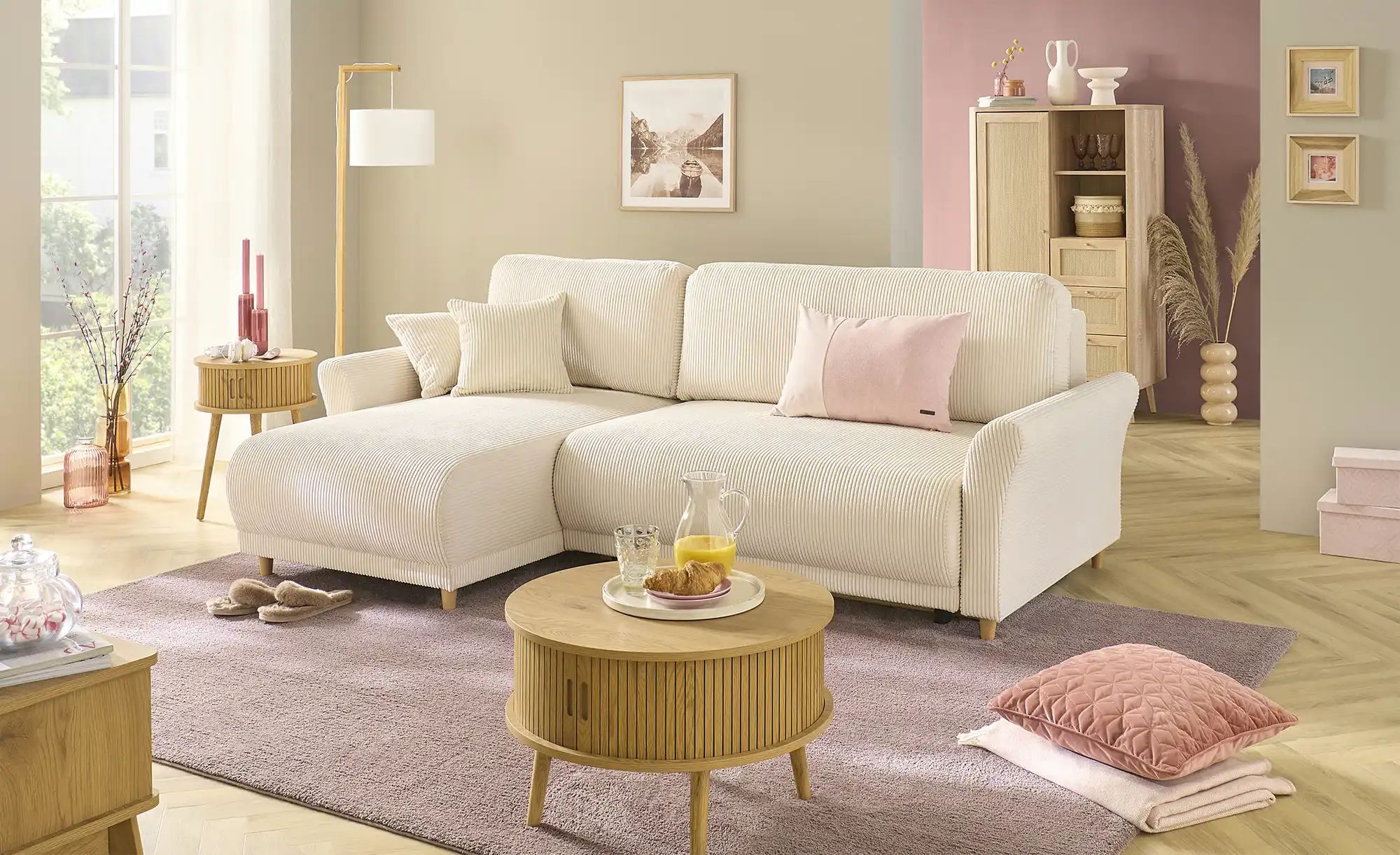 Thumbnail - Ecksofa Malyn II ¦ creme ¦ Maße (cm): B: 236 H: 90 T: 147.0 Polstermöbel > Sofas > Ecksofas - Höffner