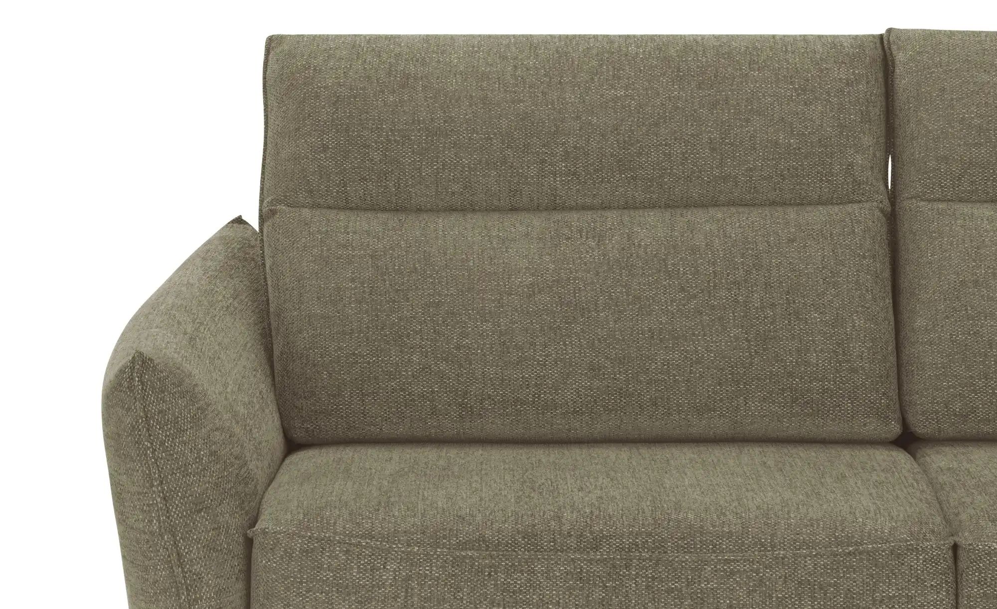 Thumbnail - smart Big Sofa  Linda ¦ grün ¦ Maße (cm): B: 226 H: 78 T: 100.0 Polstermöbel > Sofas > 3-Sitzer - Höffner
