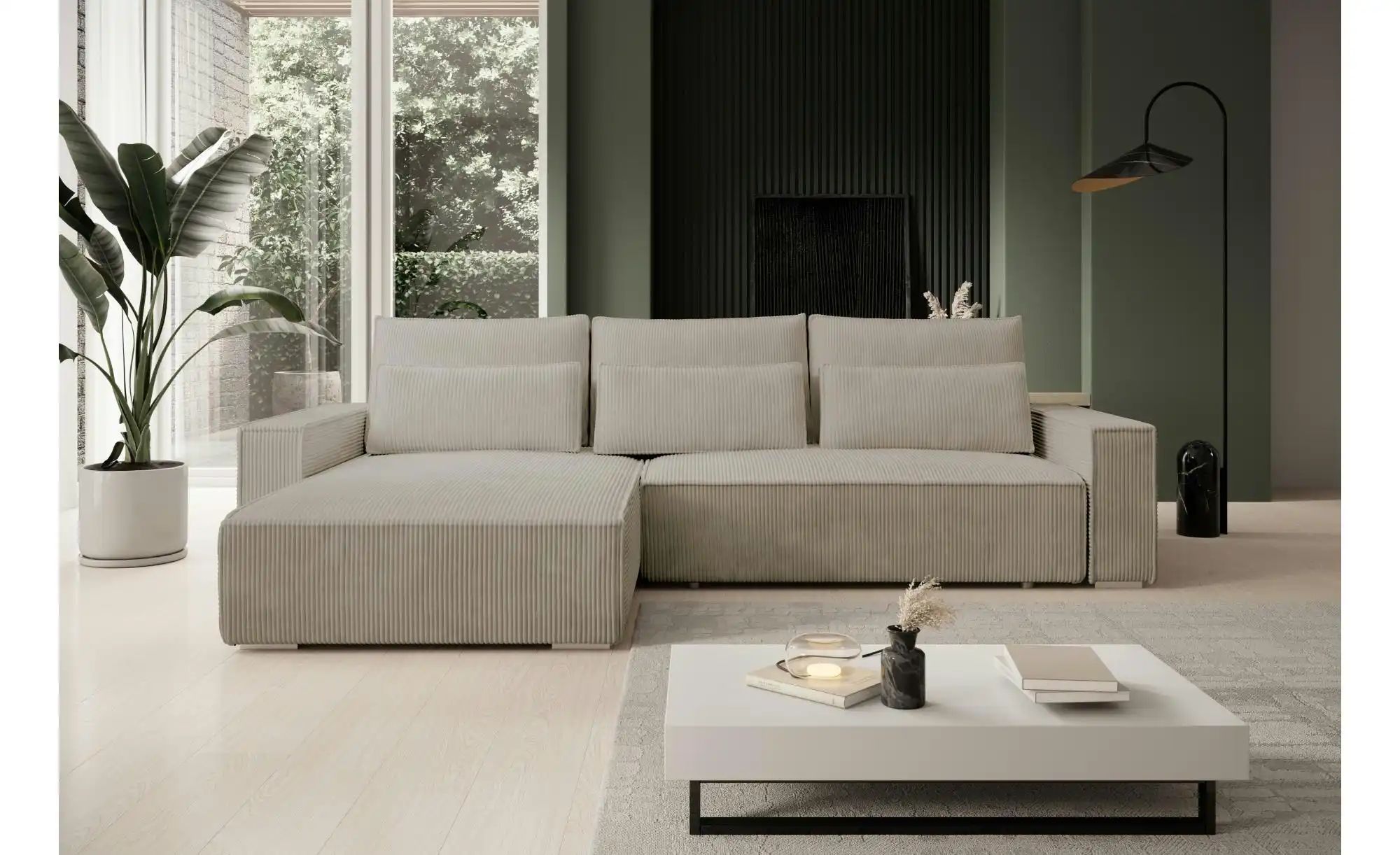 Thumbnail - Ecksofa  Alice ¦ beige ¦ Maße (cm): B: 289 H: 80 Polstermöbel > Sofas > 3-Sitzer - Höffner