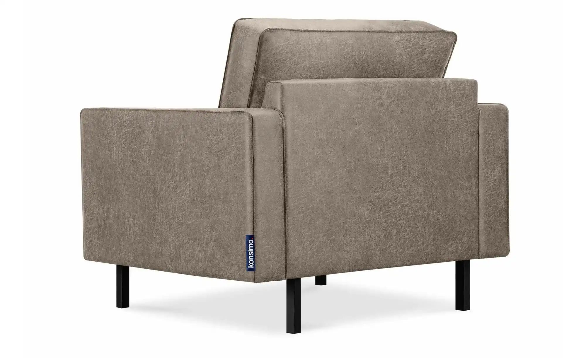 KONSIMO Sessel  Invia ¦ grau ¦ Maße (cm): B: 98 H: 87 Polstermöbel > Sessel günstig online kaufen