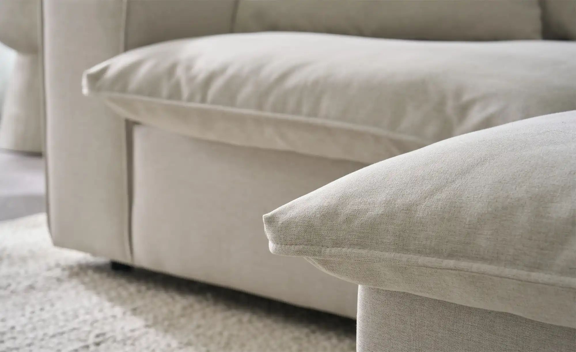 Thumbnail - SOHO Ecksofa  Kini ¦ creme ¦ Maße (cm): B: 230 H: 83 T: 180.0 Polstermöbel > Sofas > Ecksofas - Höffner