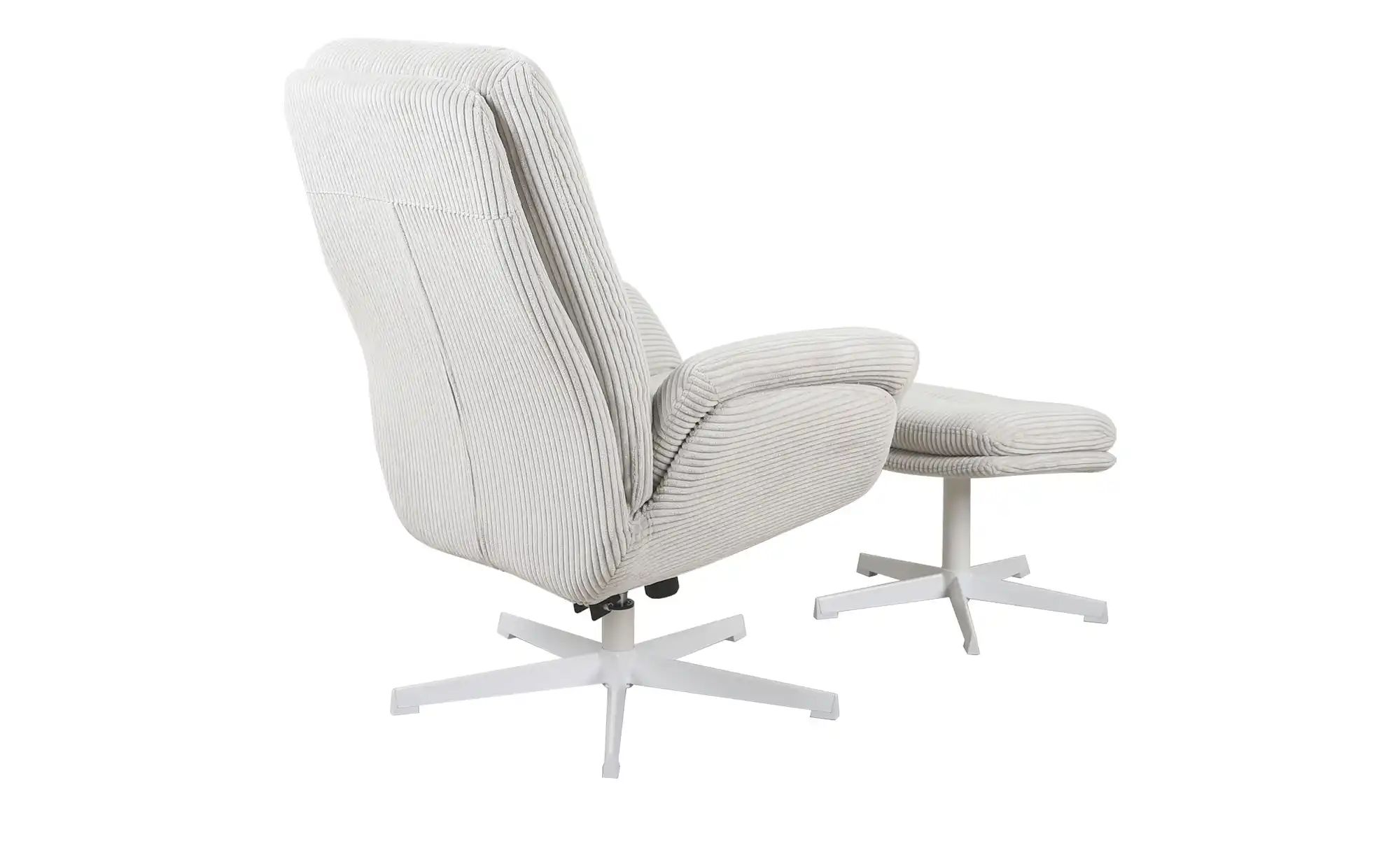 Relaxsessel mit Hocker  Balbina ¦ creme ¦ Maße (cm): B: 75 H: 95 T: 93.0 Po günstig online kaufen