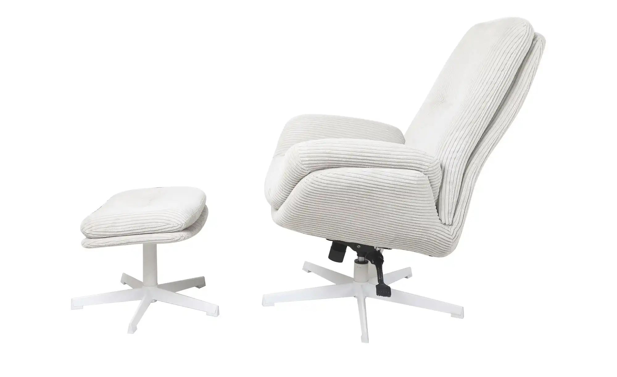 Thumbnail - Relaxsessel mit Hocker Balbina ¦ creme ¦ Maße (cm): B: 75 H: 95 T: 93.0 Polstermöbel > Sessel > Relaxsessel - Höffner