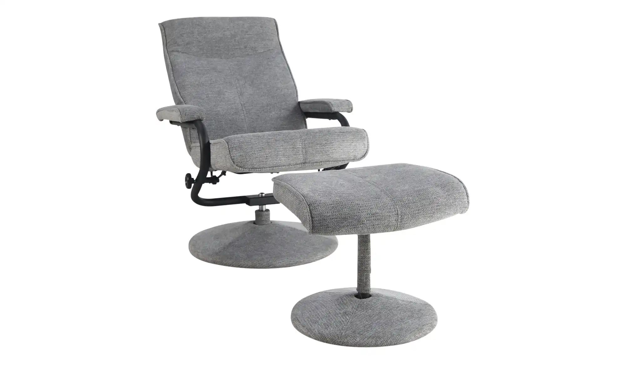 Thumbnail - Fernsehsessel mit Hocker  Bobetha ¦ grau ¦ Maße (cm): B: 76 H: 105 T: 81.0 Polstermöbel > Sessel > Fernsehsessel - Höffn...