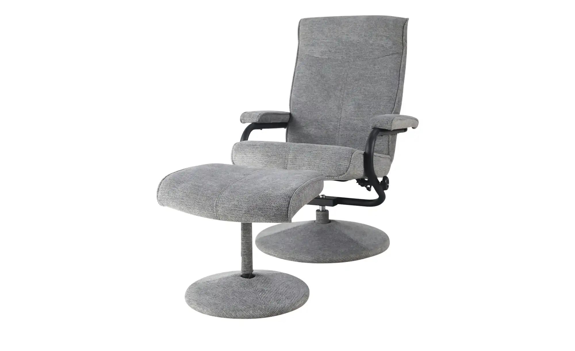 Fernsehsessel mit Hocker  Bobetha ¦ grau ¦ Maße (cm): B: 76 H: 105 T: 81.0 günstig online kaufen