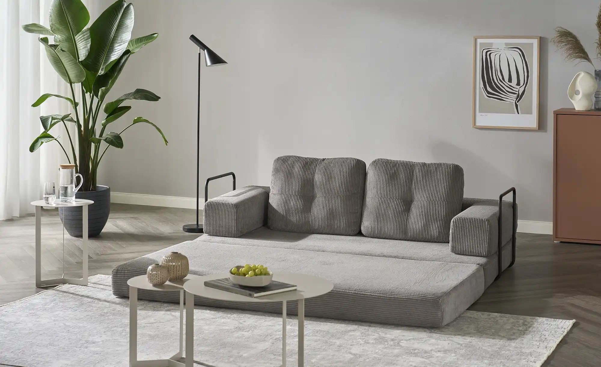 Big Sofa vakuumiert Ladanie ¦ grau ¦ Maße (cm): B: 200 H: 62 T: 100.0 Polst günstig online kaufen