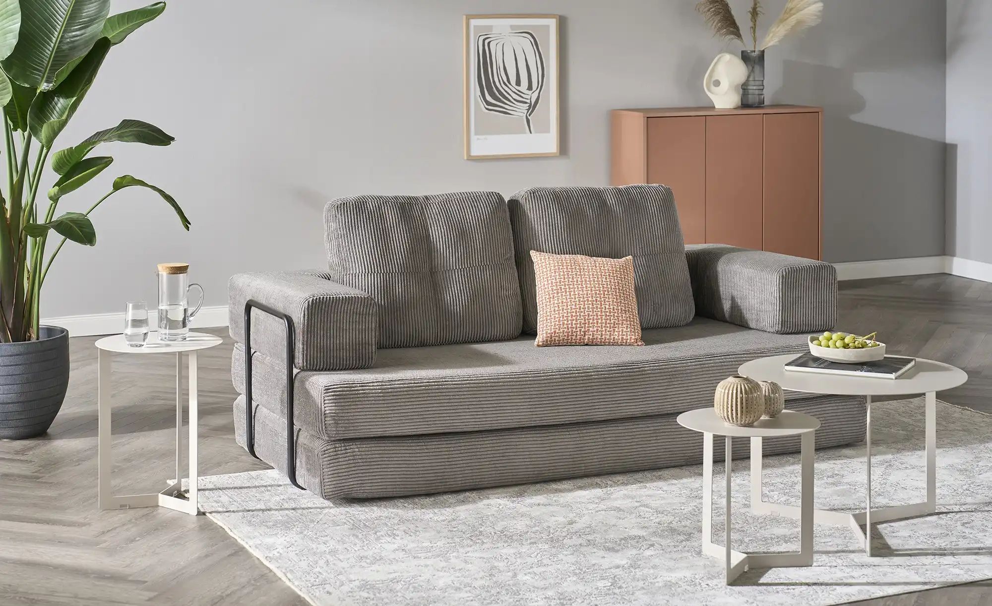 Thumbnail - Big Sofa vakuumiert Ladanie ¦ grau ¦ Maße (cm): B: 200 H: 62 T: 100.0 Polstermöbel > Sofas > 2-Sitzer - Höffner