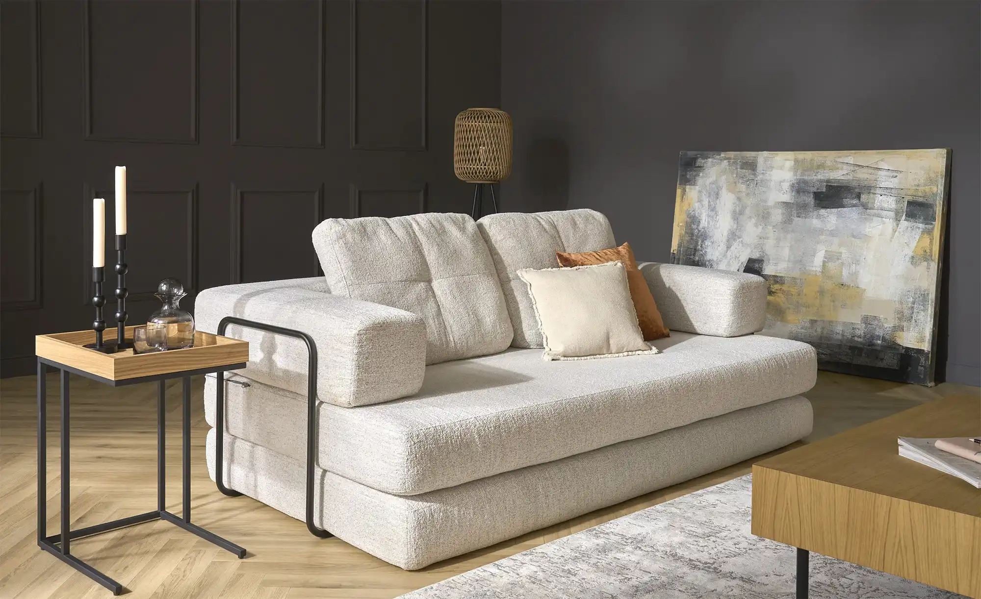 Big Sofa vakuumiert Ladanie ¦ beige ¦ Maße (cm): B: 200 H: 62 T: 100.0 Pols günstig online kaufen