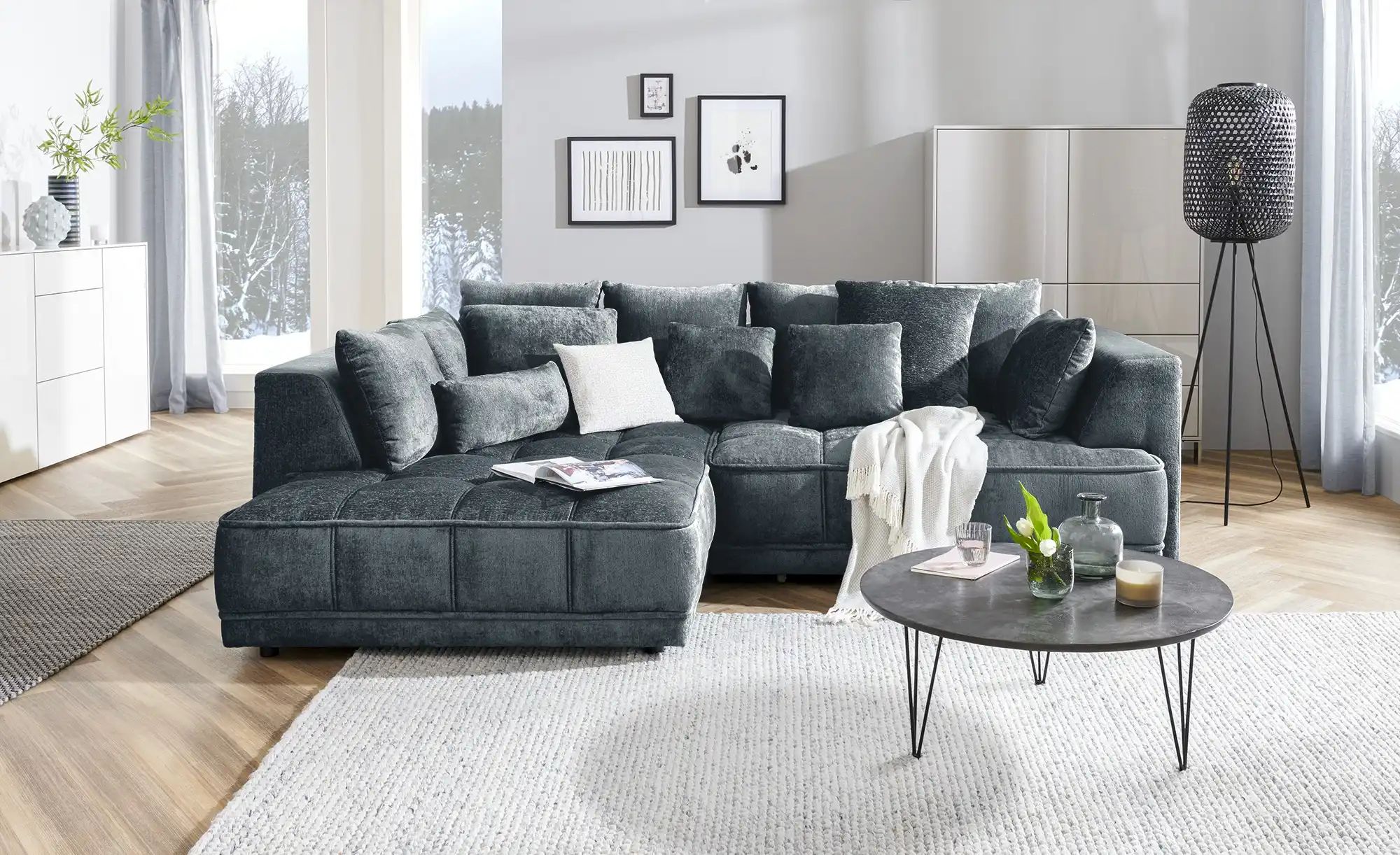 switch Ecksofa  Tiga ¦ grau ¦ Maße (cm): B: 285 H: 88 T: 205.0 Polstermöbel günstig online kaufen