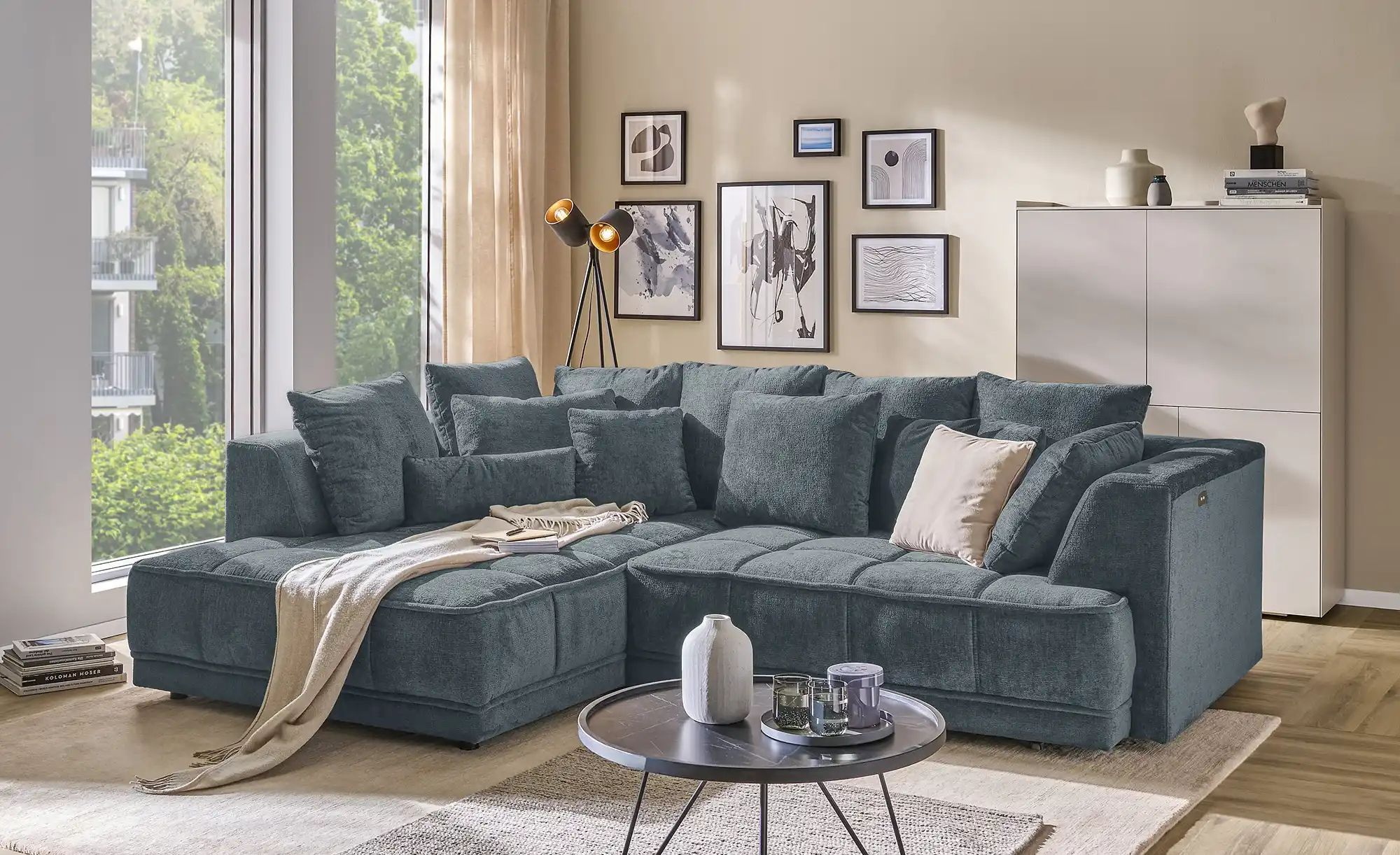 switch Ecksofa  Tiga ¦ grau ¦ Maße (cm): B: 285 H: 88 T: 205.0 Polstermöbel günstig online kaufen