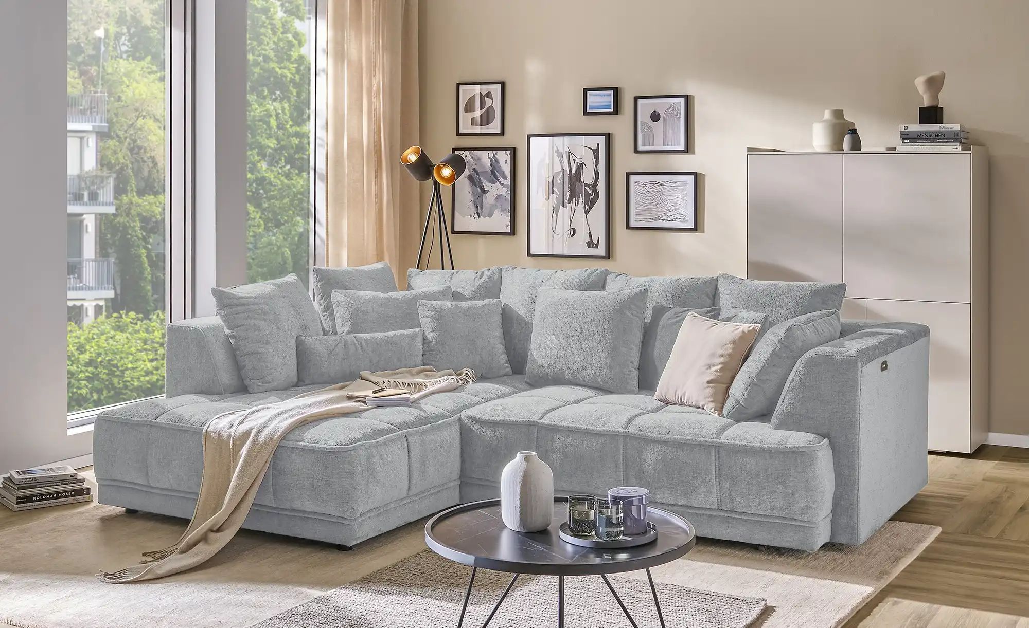 switch Ecksofa  Tiga ¦ grau ¦ Maße (cm): B: 285 H: 88 T: 205.0 Polstermöbel günstig online kaufen