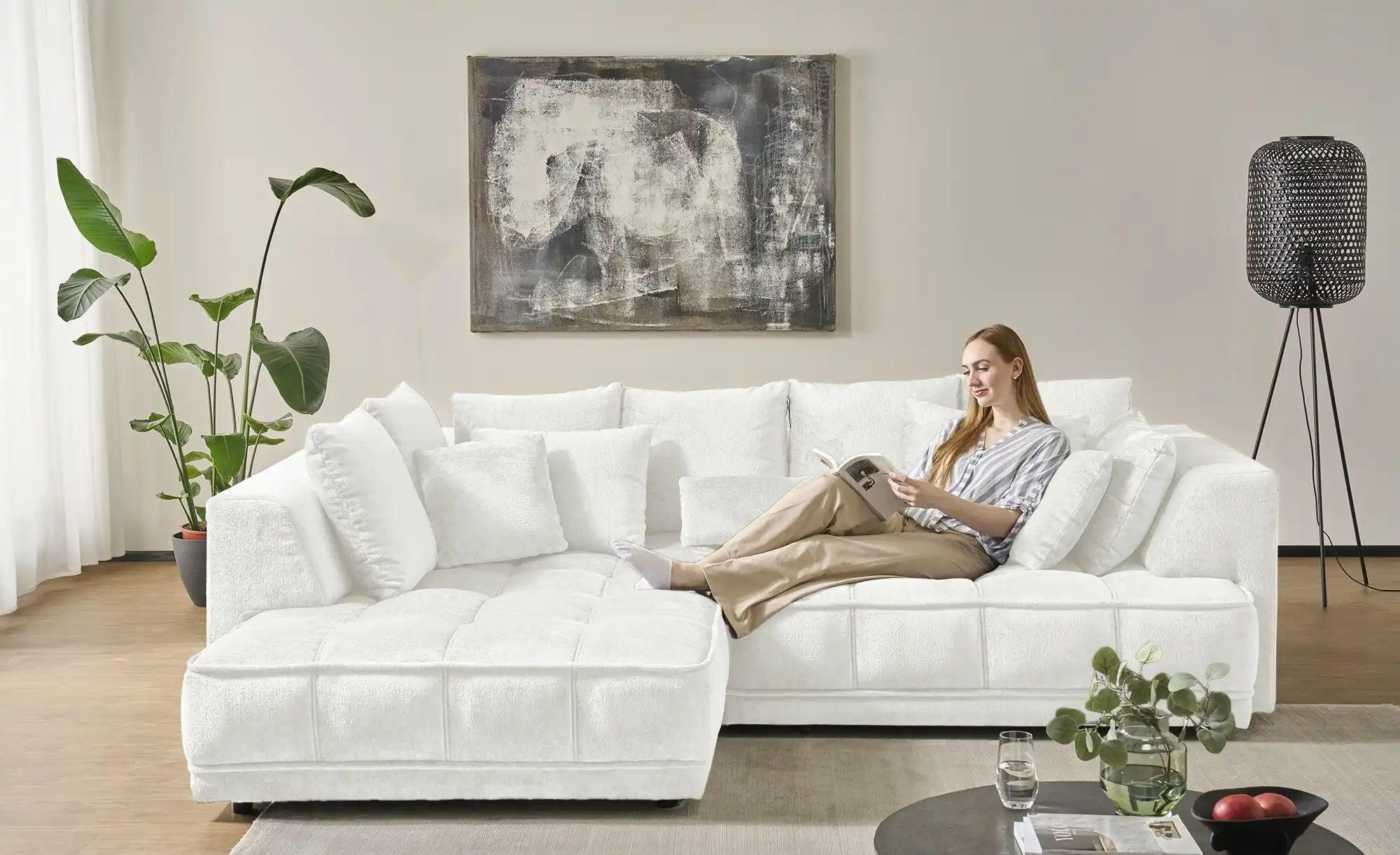 switch Ecksofa  Tiga ¦ creme ¦ Maße (cm): B: 285 H: 88 T: 205.0 Polstermöbe günstig online kaufen