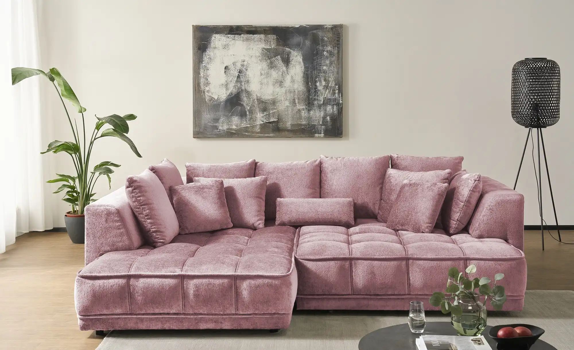 switch Ecksofa  Tiga ¦ rosa/pink ¦ Maße (cm): B: 285 H: 88 T: 205.0 Polster günstig online kaufen