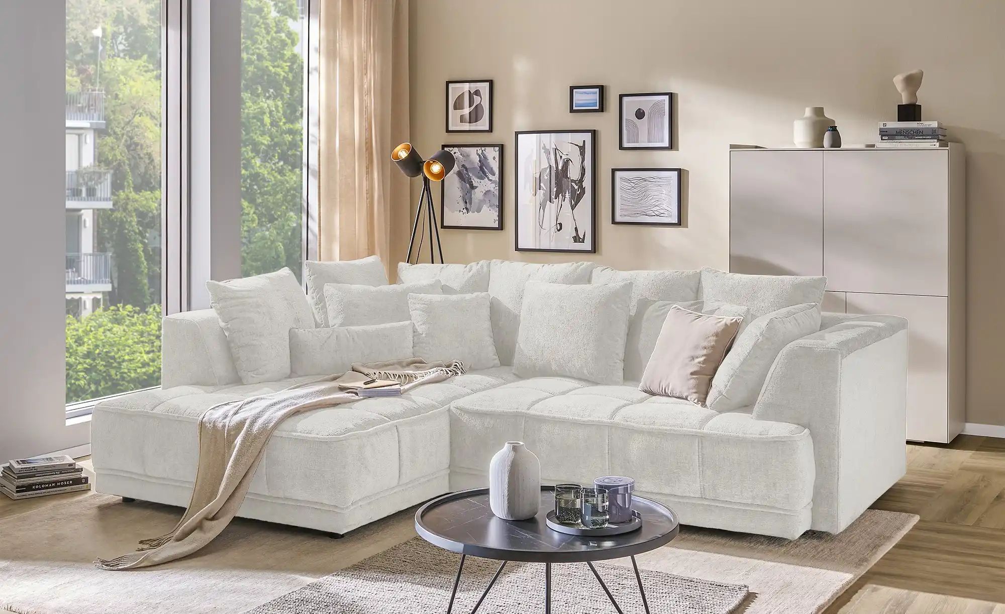 switch Ecksofa  Tiga ¦ beige ¦ Maße (cm): B: 285 H: 88 T: 205.0 Polstermöbe günstig online kaufen