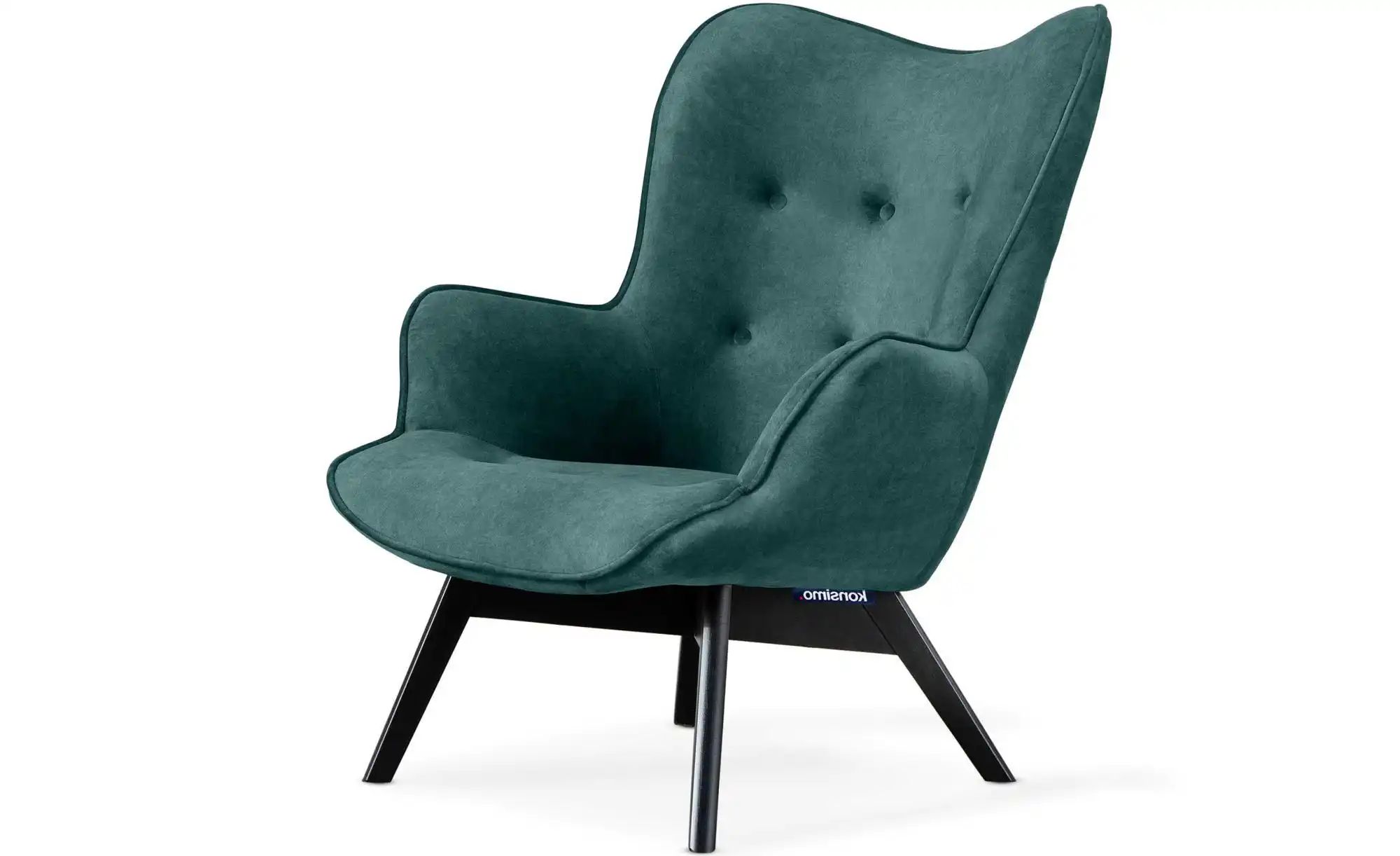 KONSIMO Sessel  Glori ¦ blau ¦ Maße (cm): B: 78 H: 94 Polstermöbel > Sessel günstig online kaufen
