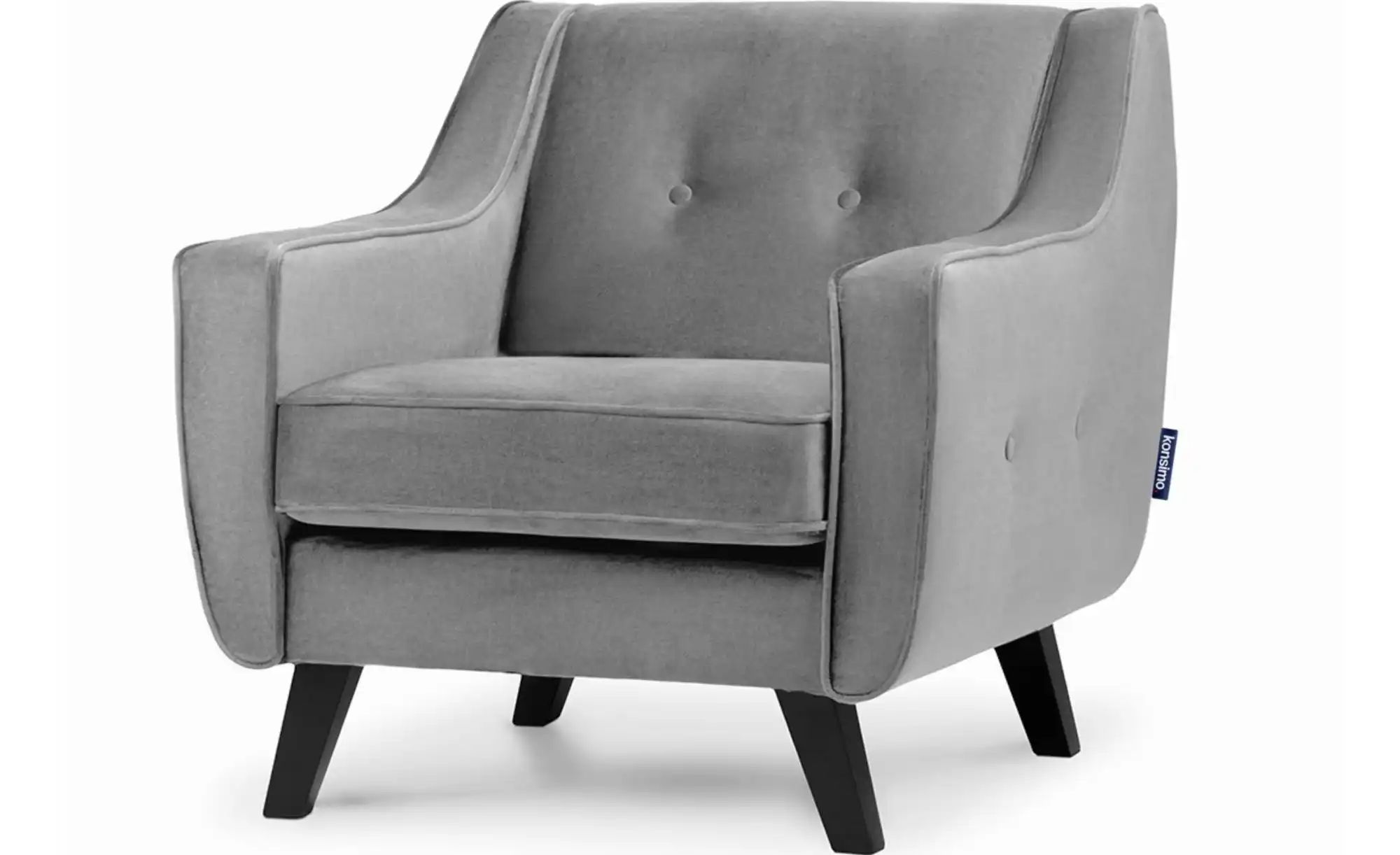 KONSIMO Sessel  Terso ¦ grau ¦ Maße (cm): B: 84 H: 81 Polstermöbel > Sessel günstig online kaufen