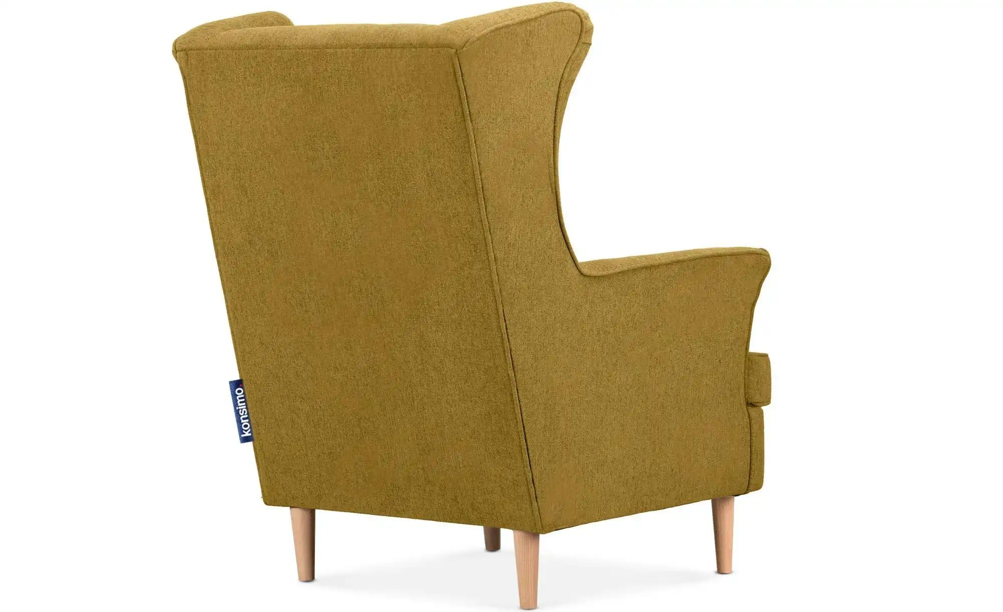 KONSIMO Ohrensessel  Stralis ¦ gelb ¦ Maße (cm): B: 82 H: 108 Polstermöbel günstig online kaufen