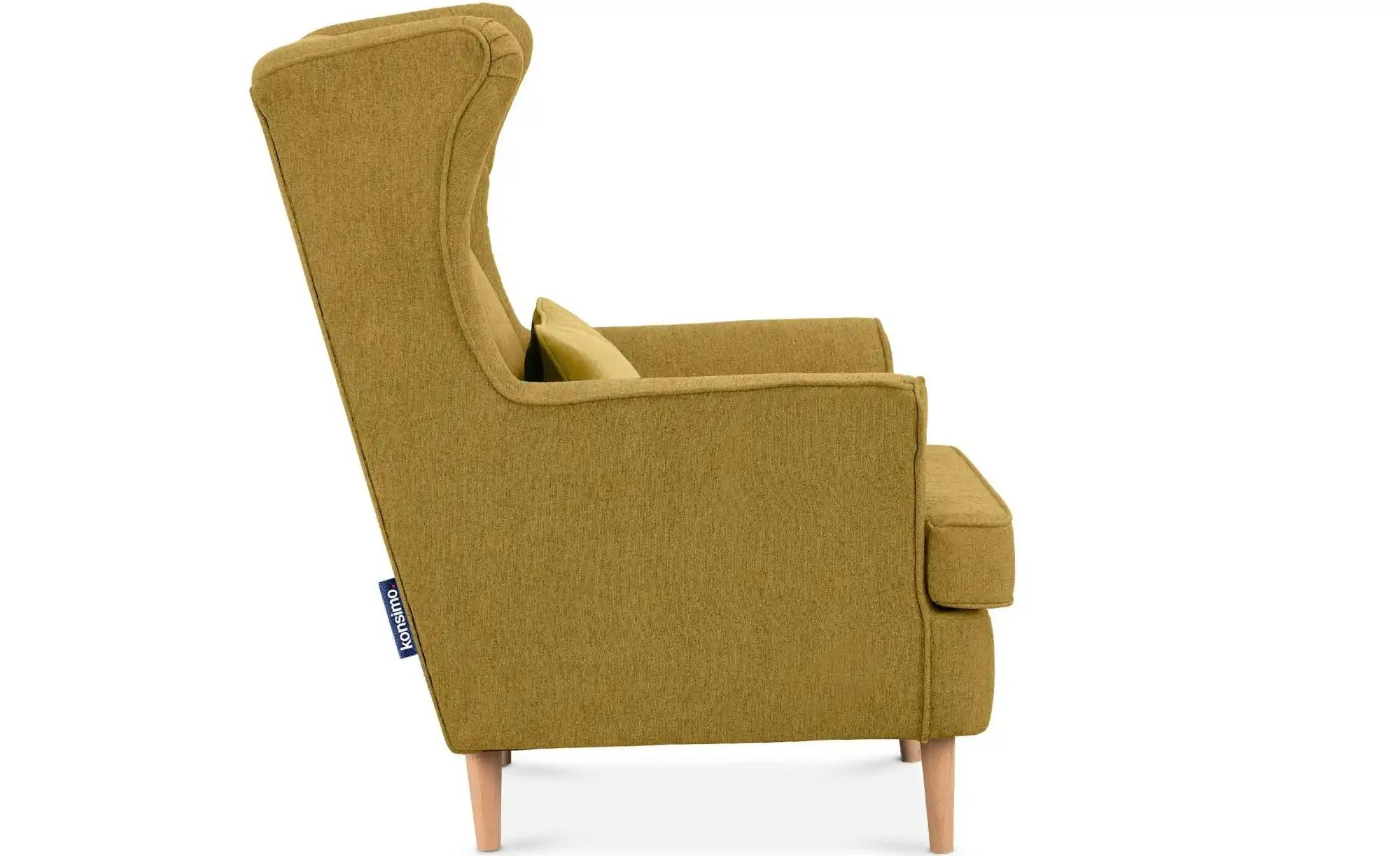 Thumbnail - KONSIMO Ohrensessel  Stralis ¦ gelb ¦ Maße (cm): B: 82 H: 108 Polstermöbel > Sessel > Ohrensessel - Höffner