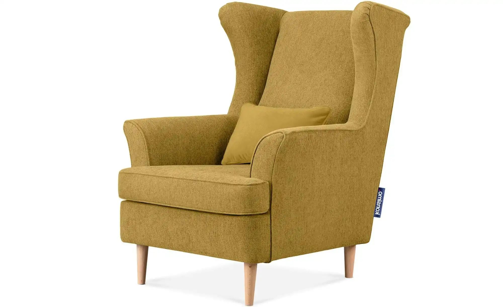 KONSIMO Ohrensessel  Stralis ¦ gelb ¦ Maße (cm): B: 82 H: 108 Polstermöbel günstig online kaufen