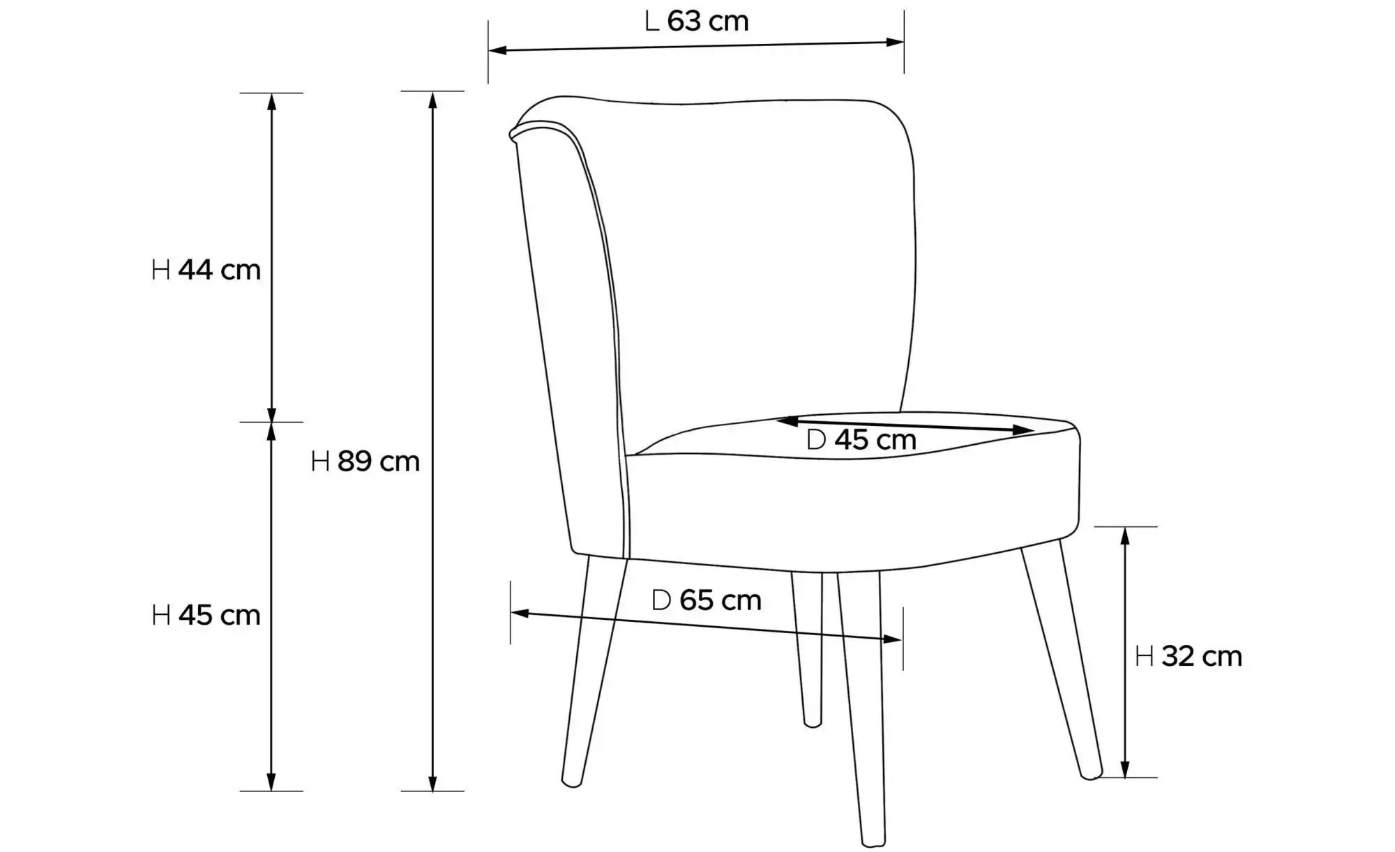 KONSIMO Sessel  Appa ¦ beige ¦ Maße (cm): B: 63 H: 89 Polstermöbel > Sessel günstig online kaufen