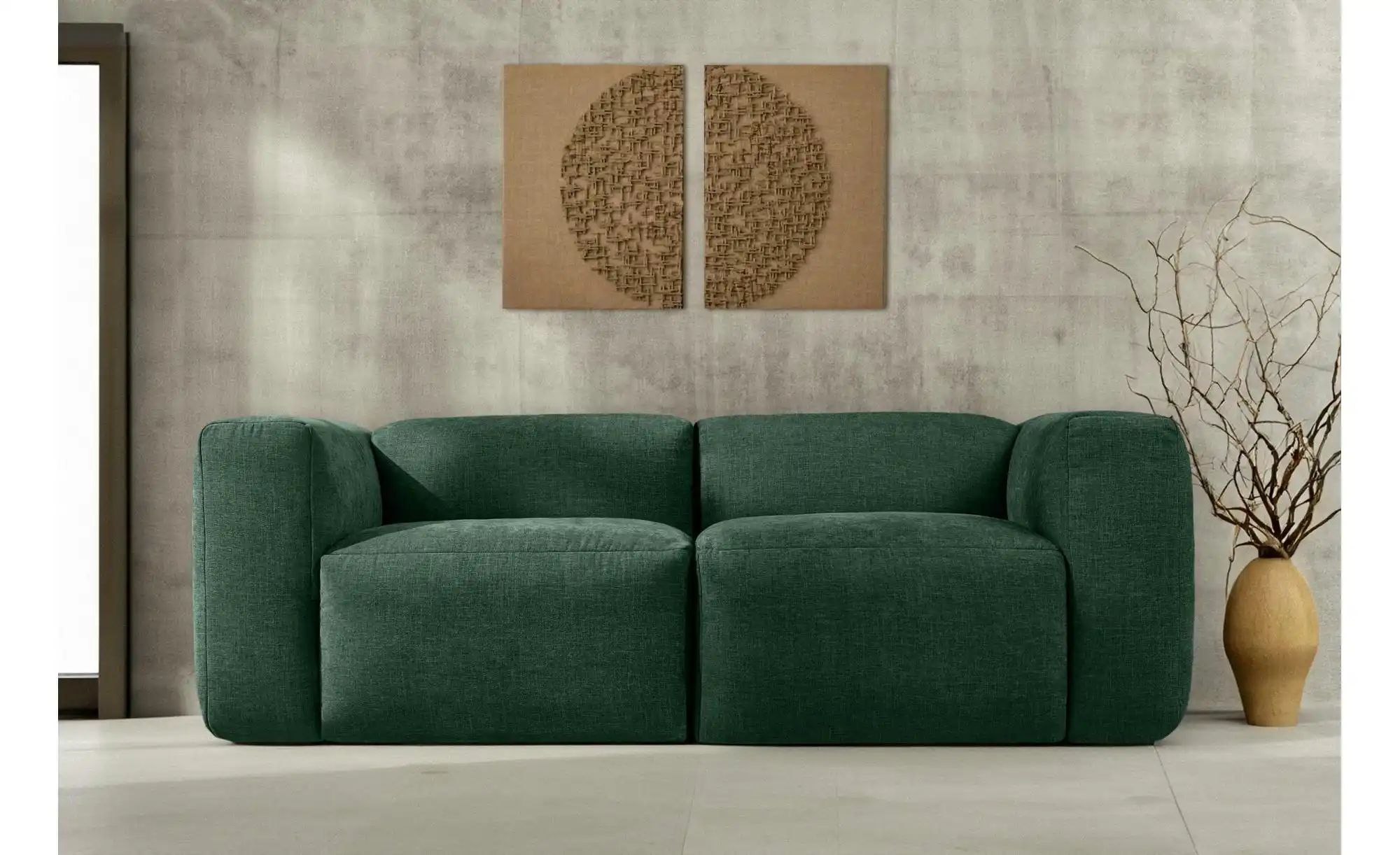 KONSIMO Einzelsofa  Buffo ¦ blau ¦ Maße (cm): B: 210 H: 73 Polstermöbel > S günstig online kaufen