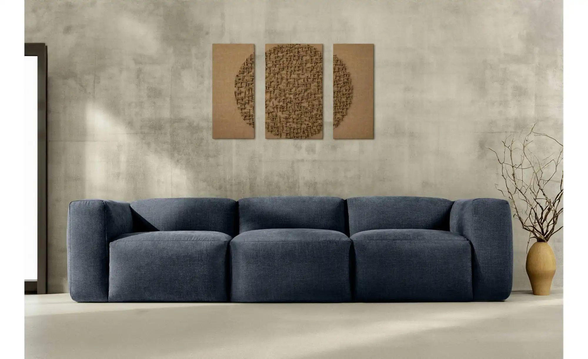 KONSIMO Einzelsofa  Buffo ¦ blau ¦ Maße (cm): B: 290 H: 73 Polstermöbel > S günstig online kaufen