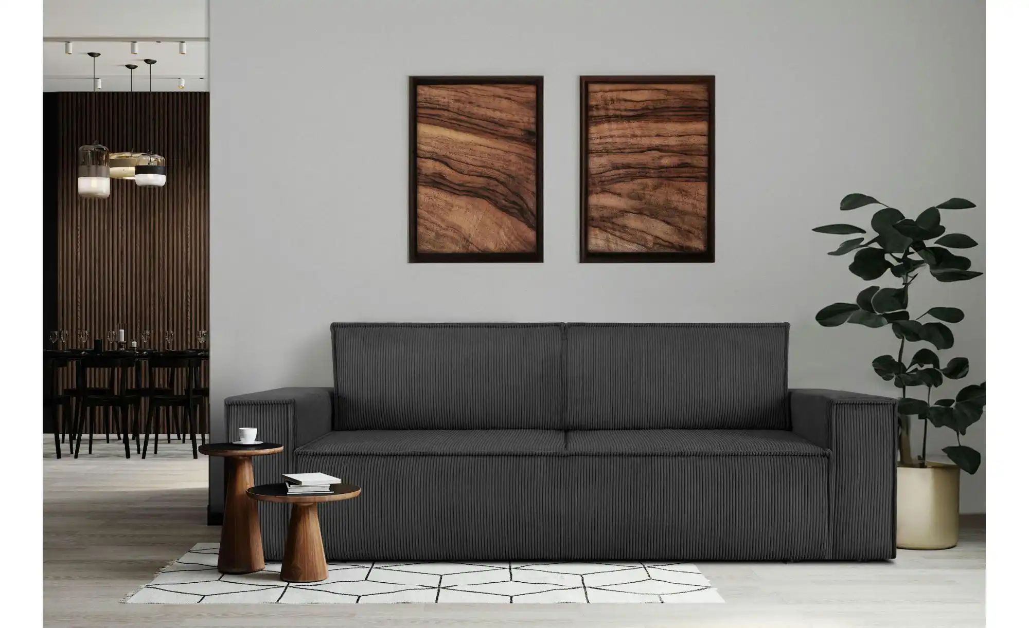 KONSIMO Einzelsofa  Napi ¦ grau ¦ Maße (cm): B: 244 H: 89 Polstermöbel > So günstig online kaufen