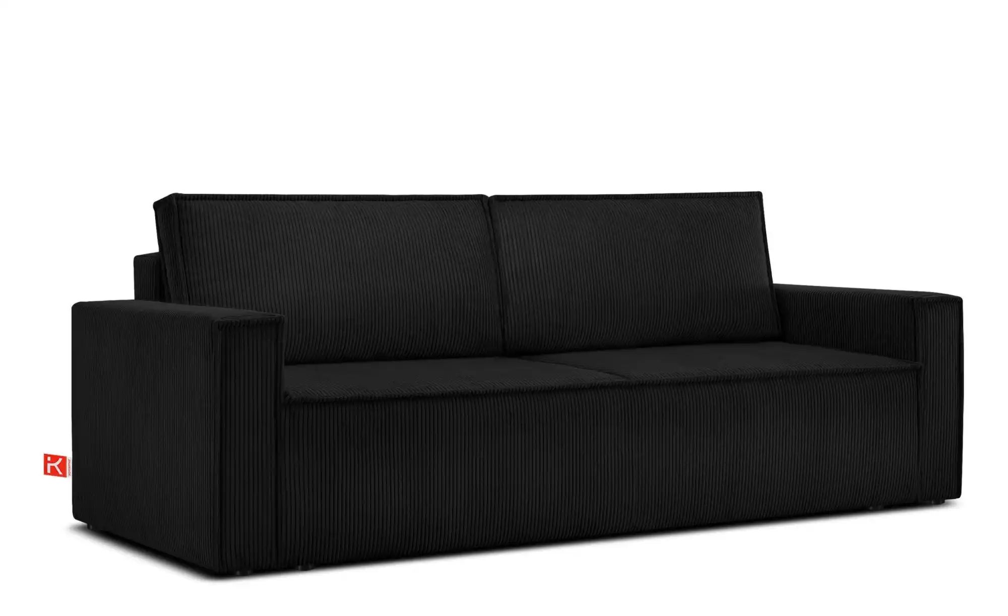 KONSIMO Einzelsofa  Napi ¦ schwarz ¦ Maße (cm): B: 244 H: 89 Polstermöbel > günstig online kaufen