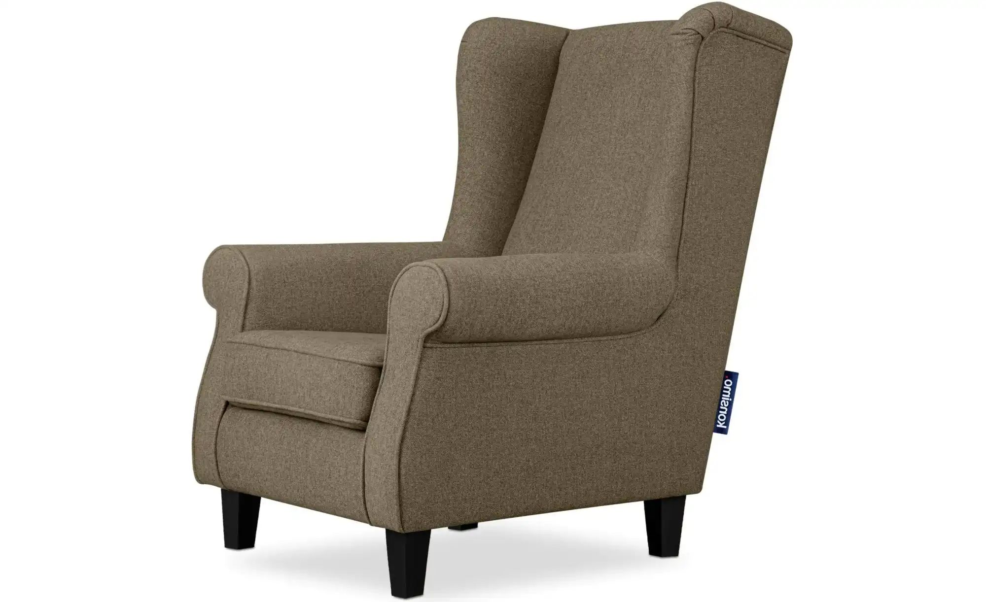 KONSIMO Ohrensessel  Miles ¦ braun ¦ Maße (cm): B: 82 H: 105 Polstermöbel > günstig online kaufen